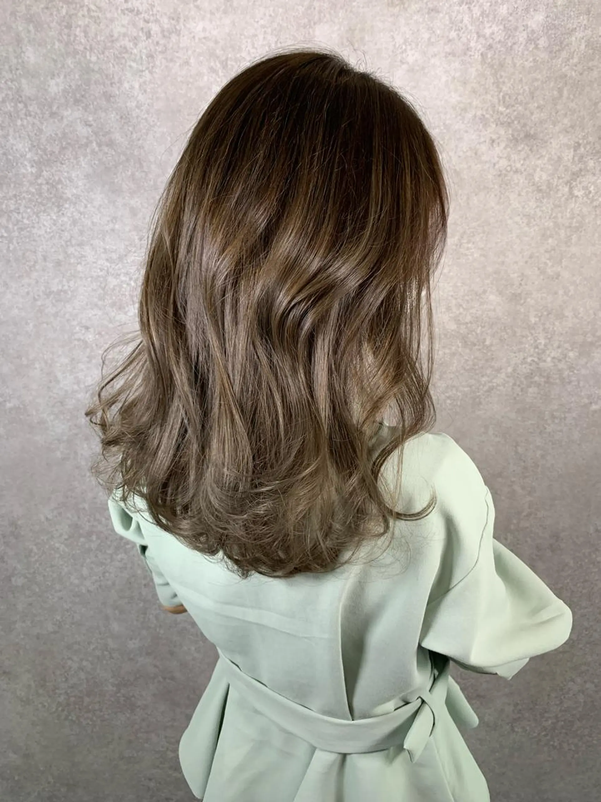 セミロング カット ヘアカラー トリートメント Lafesta HAIR和歌山駅前店のヘアスタイル