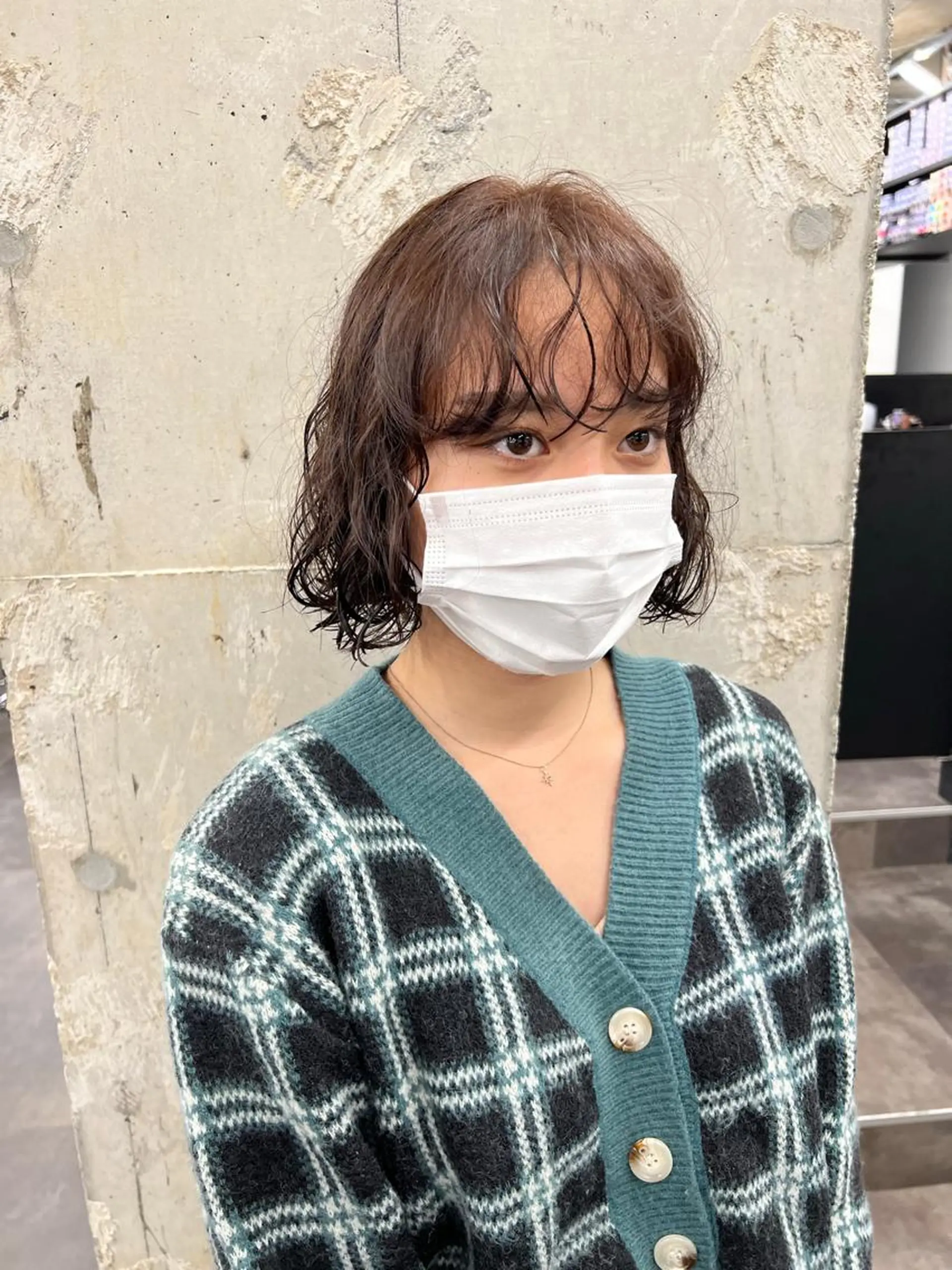 ミディアム ミディアムパーマ カット パーマ je suis heureuse所属・ハイライトカラー 🌀ゆい❣️のヘアスタイル