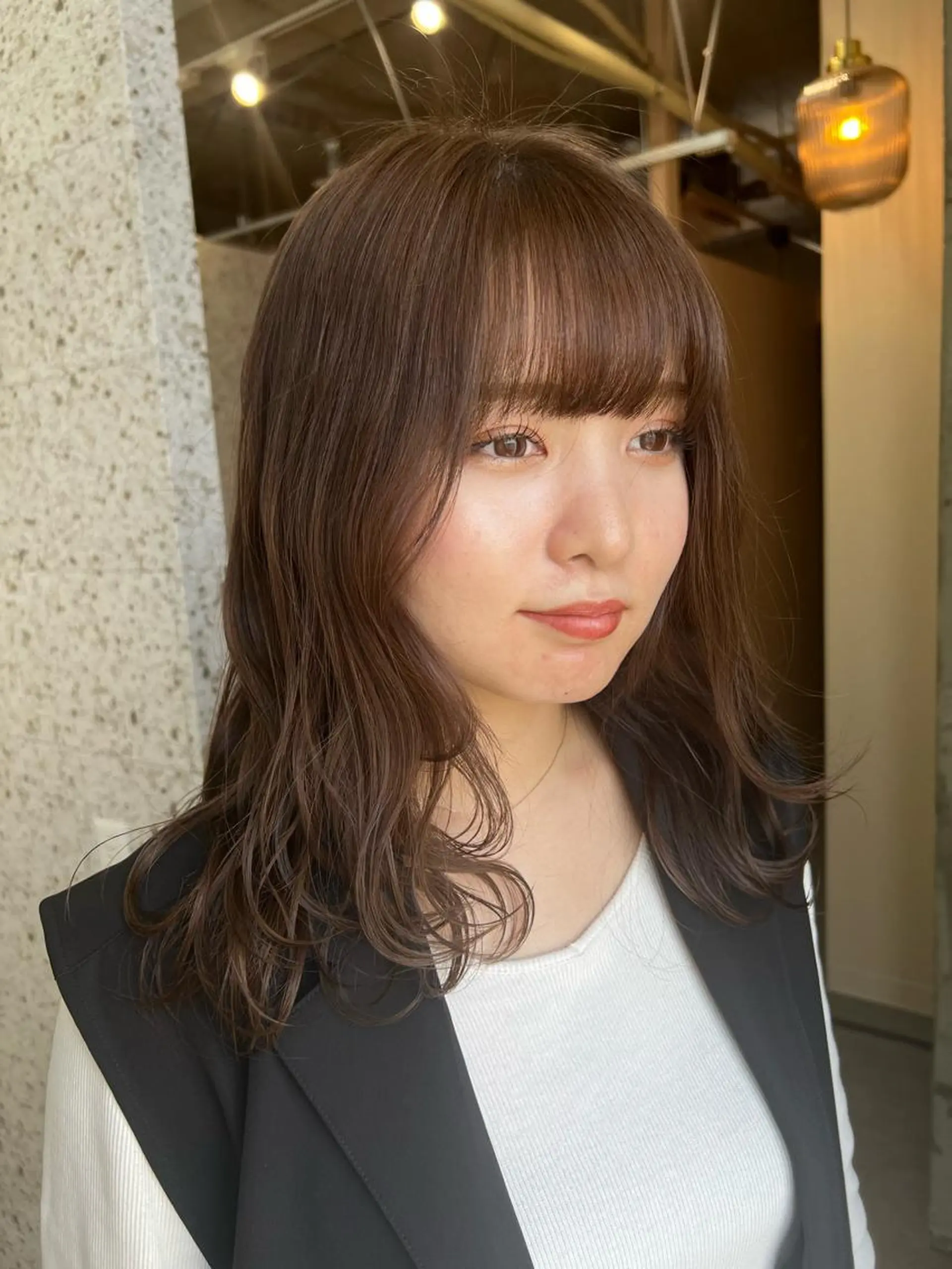 セミロング カラー ベージュカラー シルバー シルバーベージュ ヘアカラー Ayaka🩰🎀 ガーリー/暖色♡のヘアスタイル