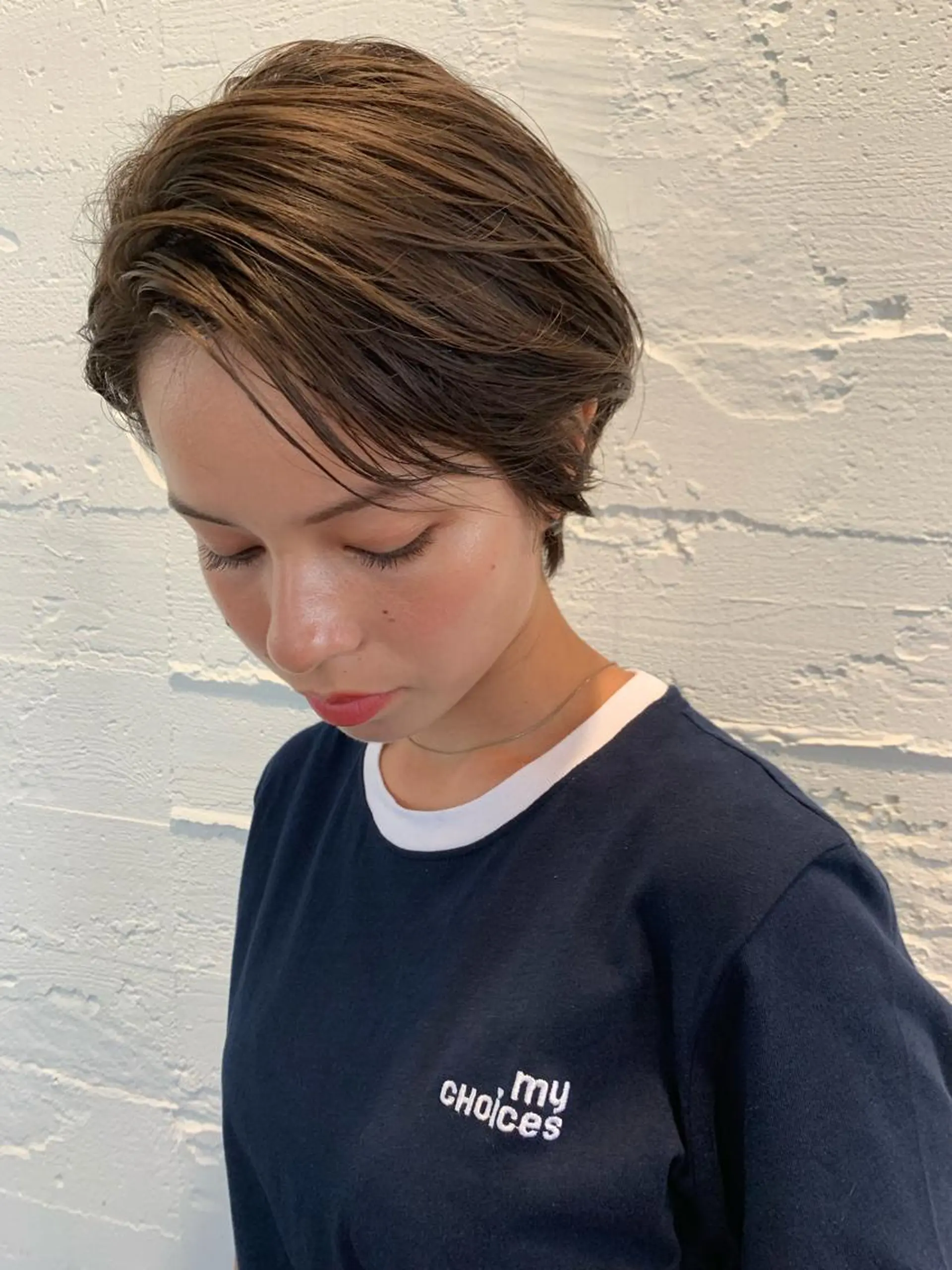 ショート カット ヘアカラー トリートメント 柔らか透け感カラー 🌿ムロヤリョウスケのヘアスタイル