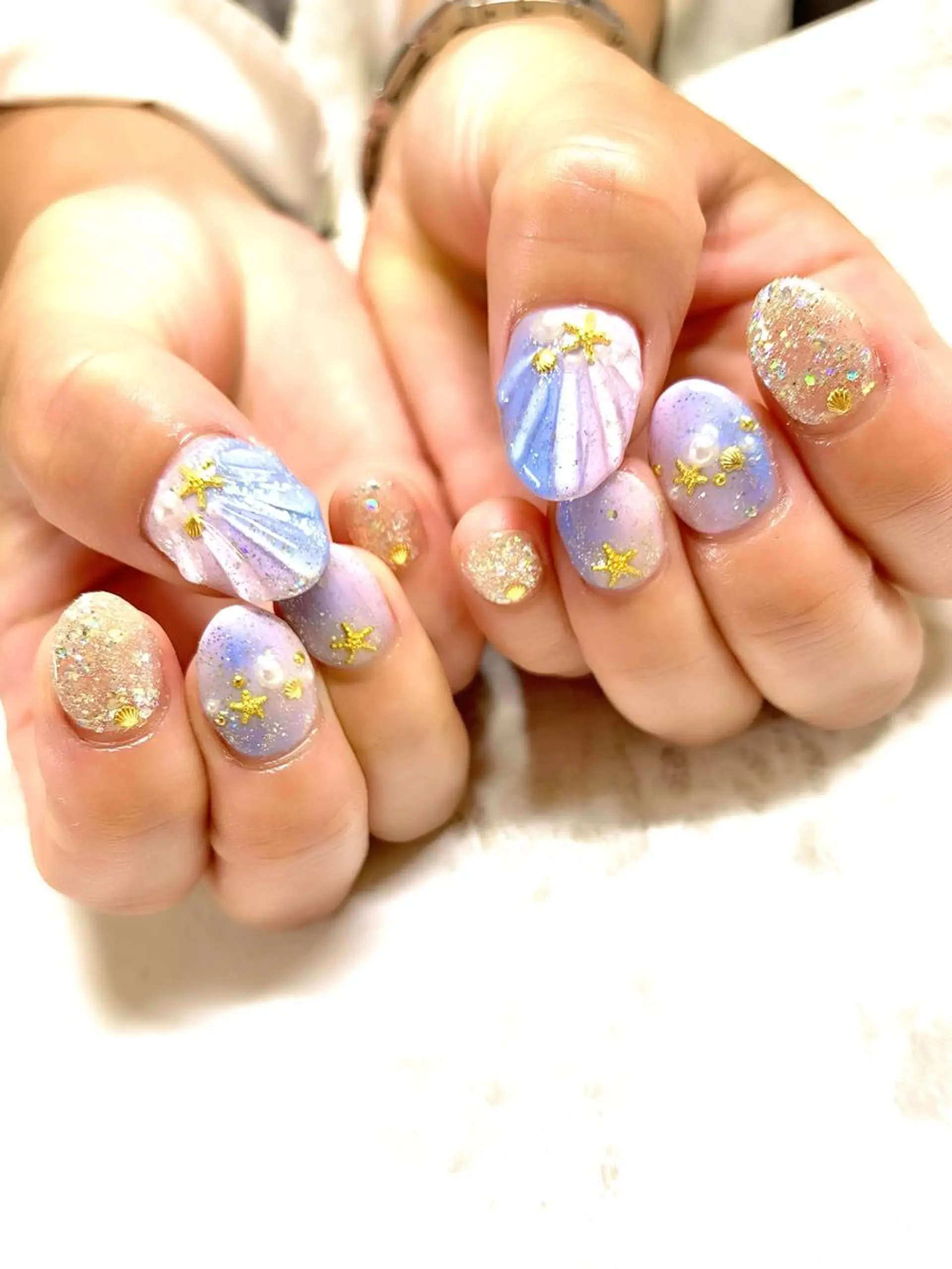ネイル フットネイル ジェルネイル マグネットネイル ニュアンスネイル パラジェル clover nailのネイルデザイン