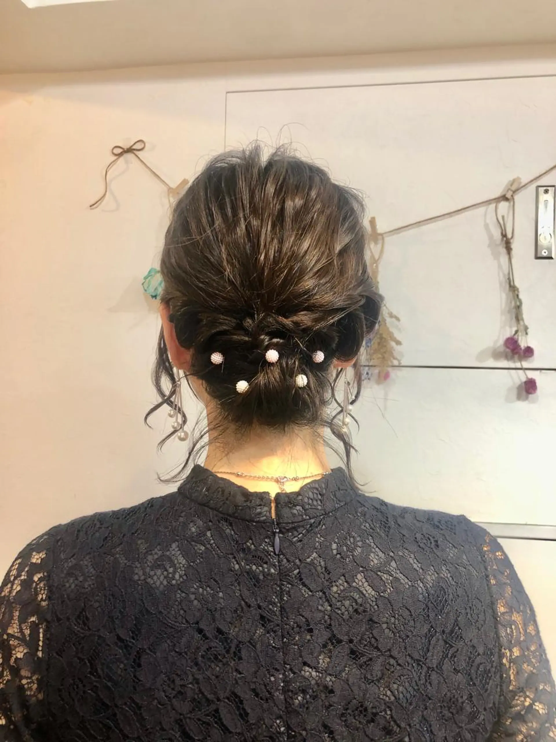 ミディアム ヘアアレンジ B.sun所属・鈴木 りなのヘアスタイル