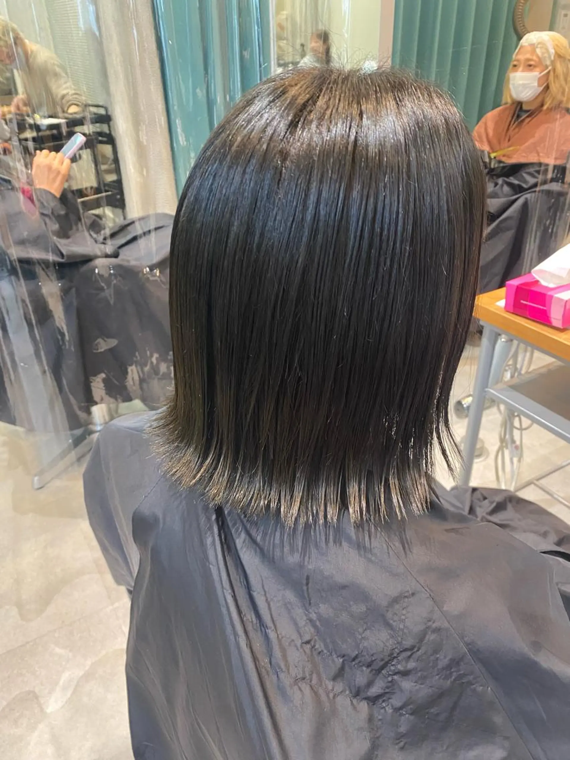 カラー アッシュ オリーブアッシュ hair S.coeur emu所属・黒木 日那のヘアスタイル