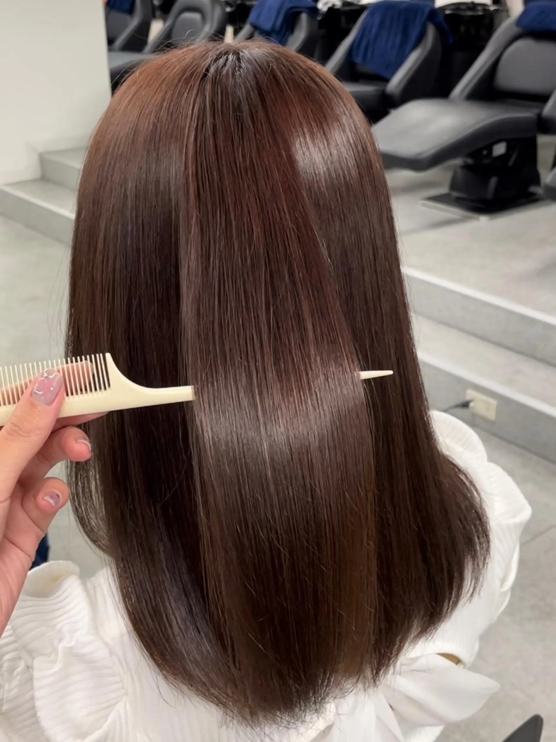 ミディアム 🎀🫧透明感 ピンクラベンダー💟のヘアスタイル