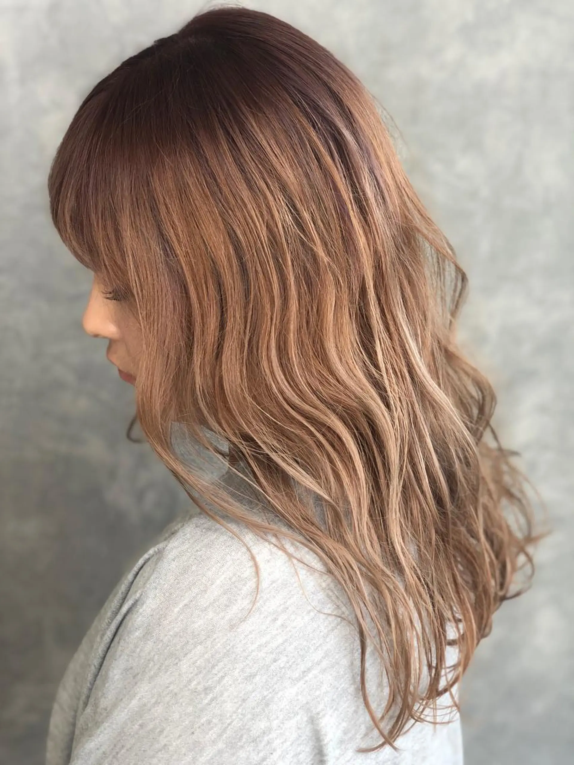 ロング カラー ヘアアレンジ イルミナカラー 渡辺　亮/ ハイライト/髪質改善のヘアスタイル