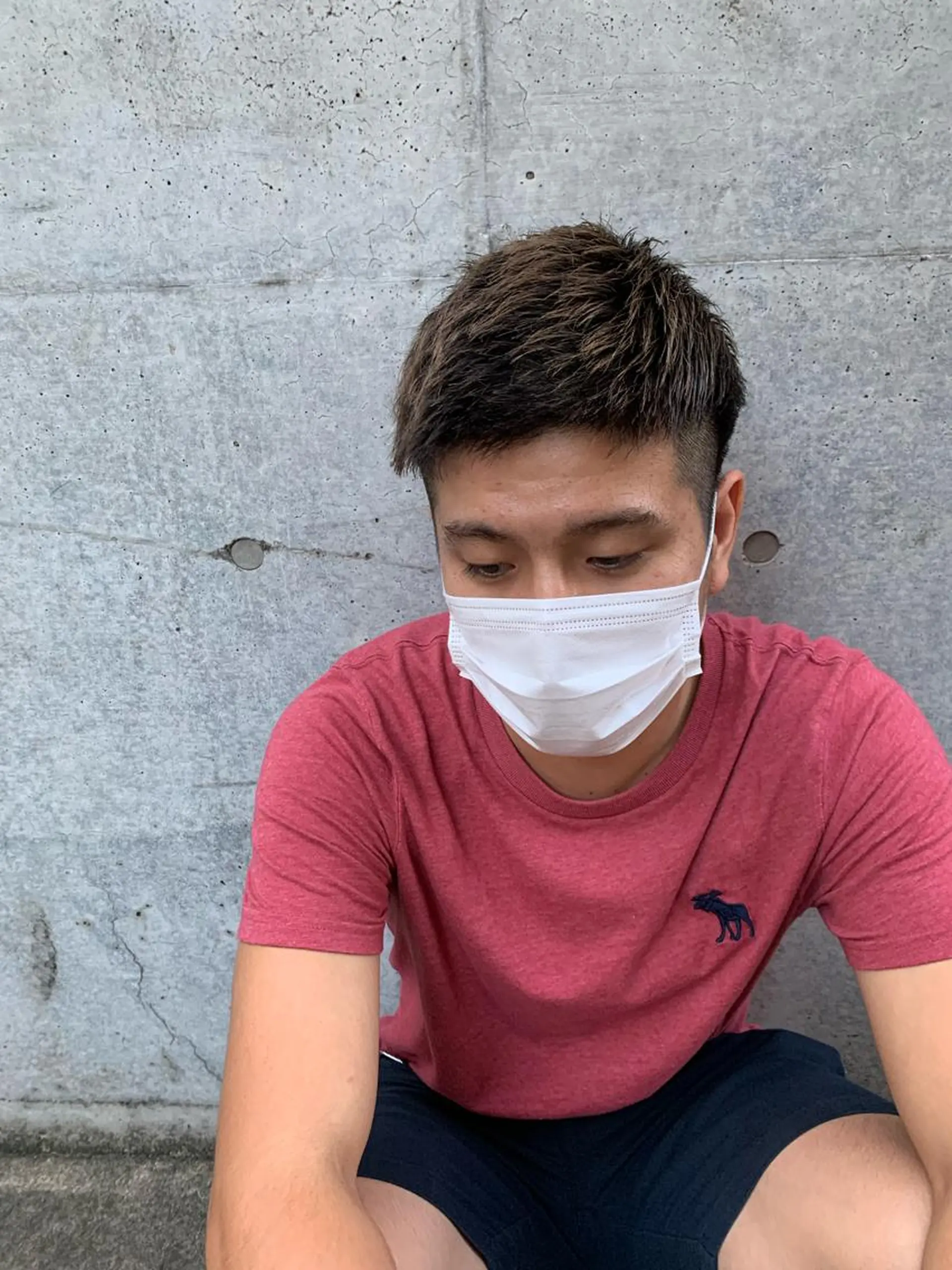 ショート カラー メンズ charme溝の口所属・チバ ヒロトのヘアスタイル