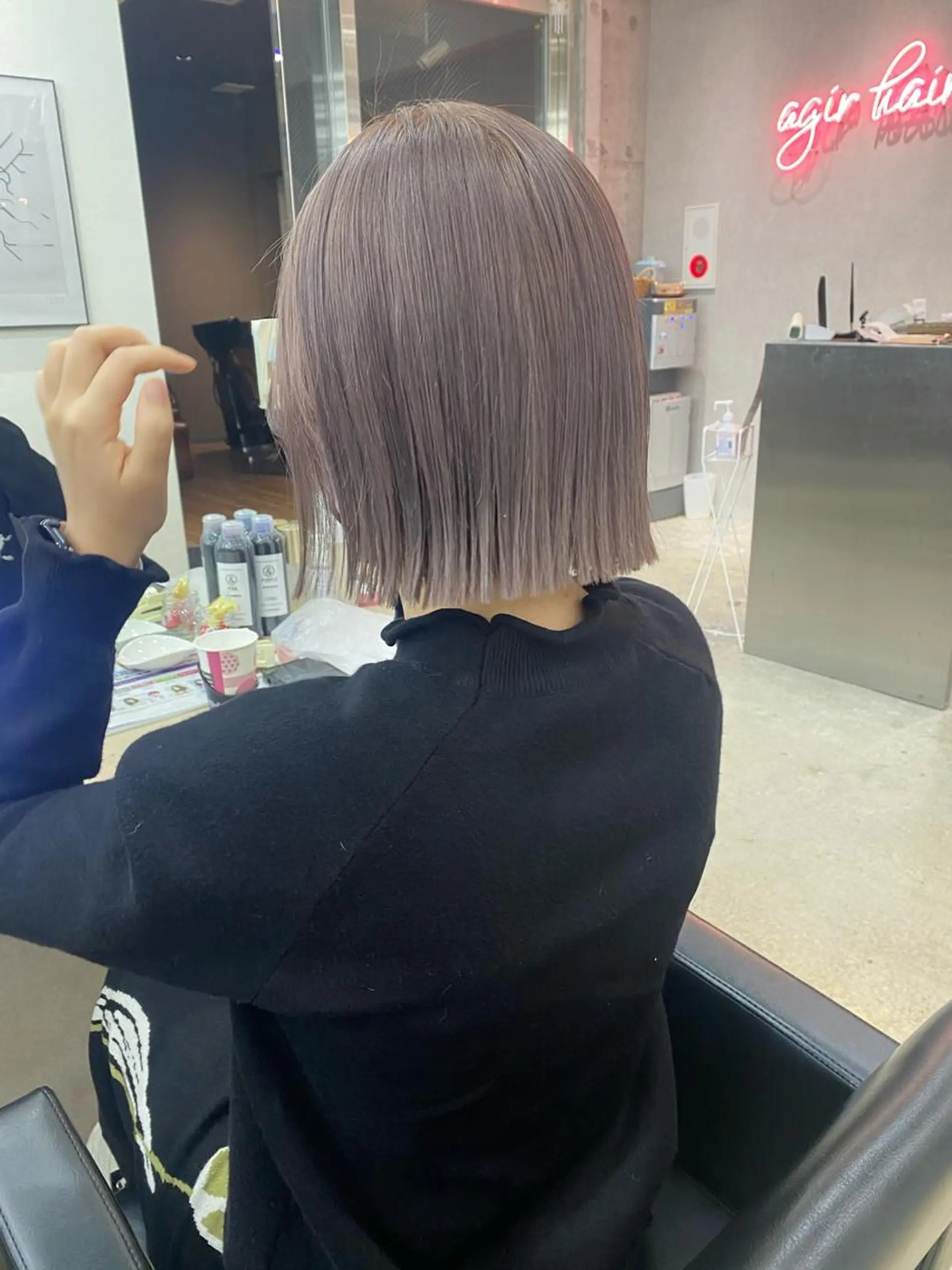 ショート カラー ヘアアレンジ カット ヘアカラー トリートメント ♡韓国風ヘア 🐈♡MIHOのヘアスタイル