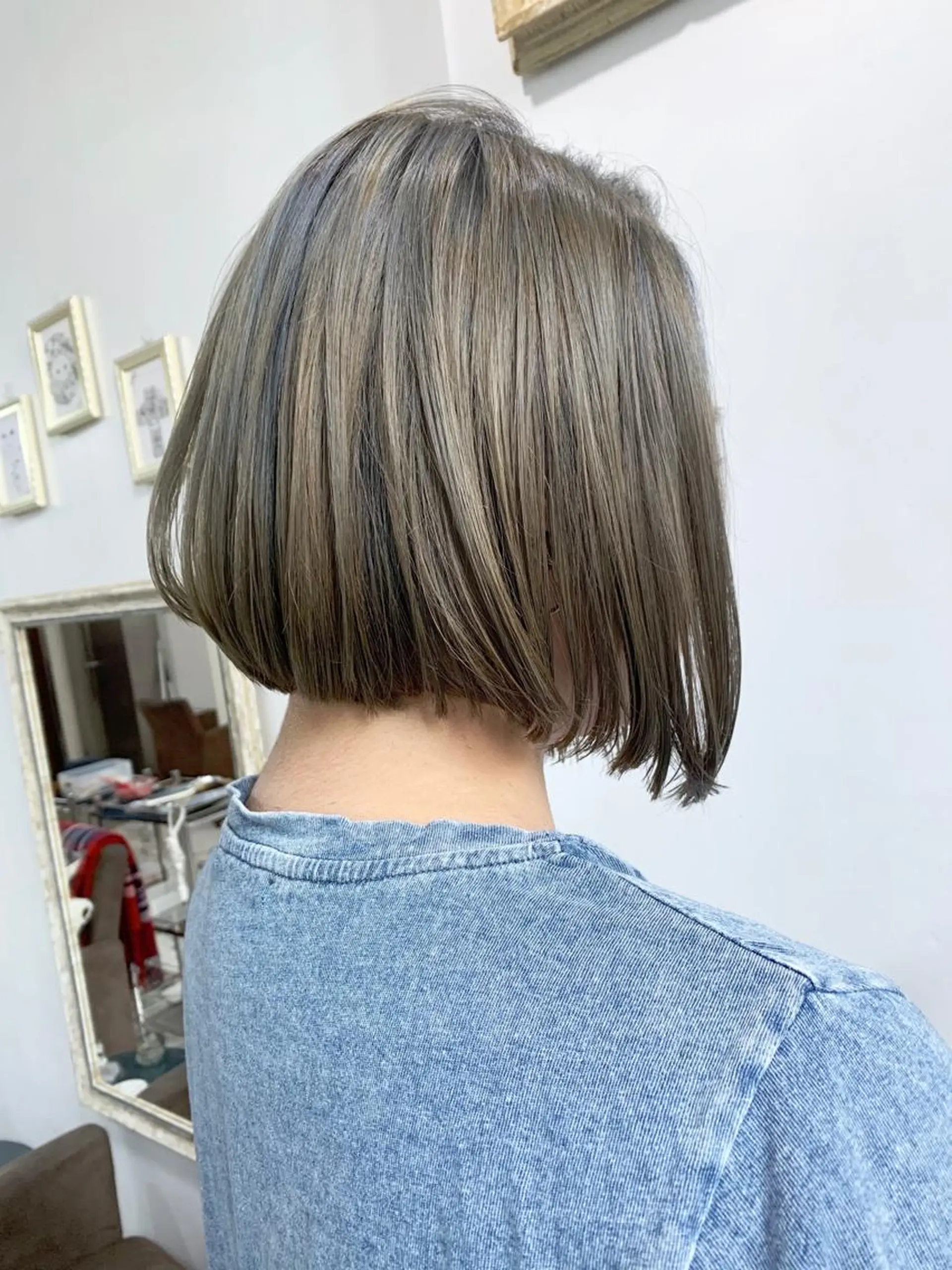 ショート カラー グレージュ シアーグレージュ ショートヘア メンズ特化👨 細谷碧海のヘアスタイル