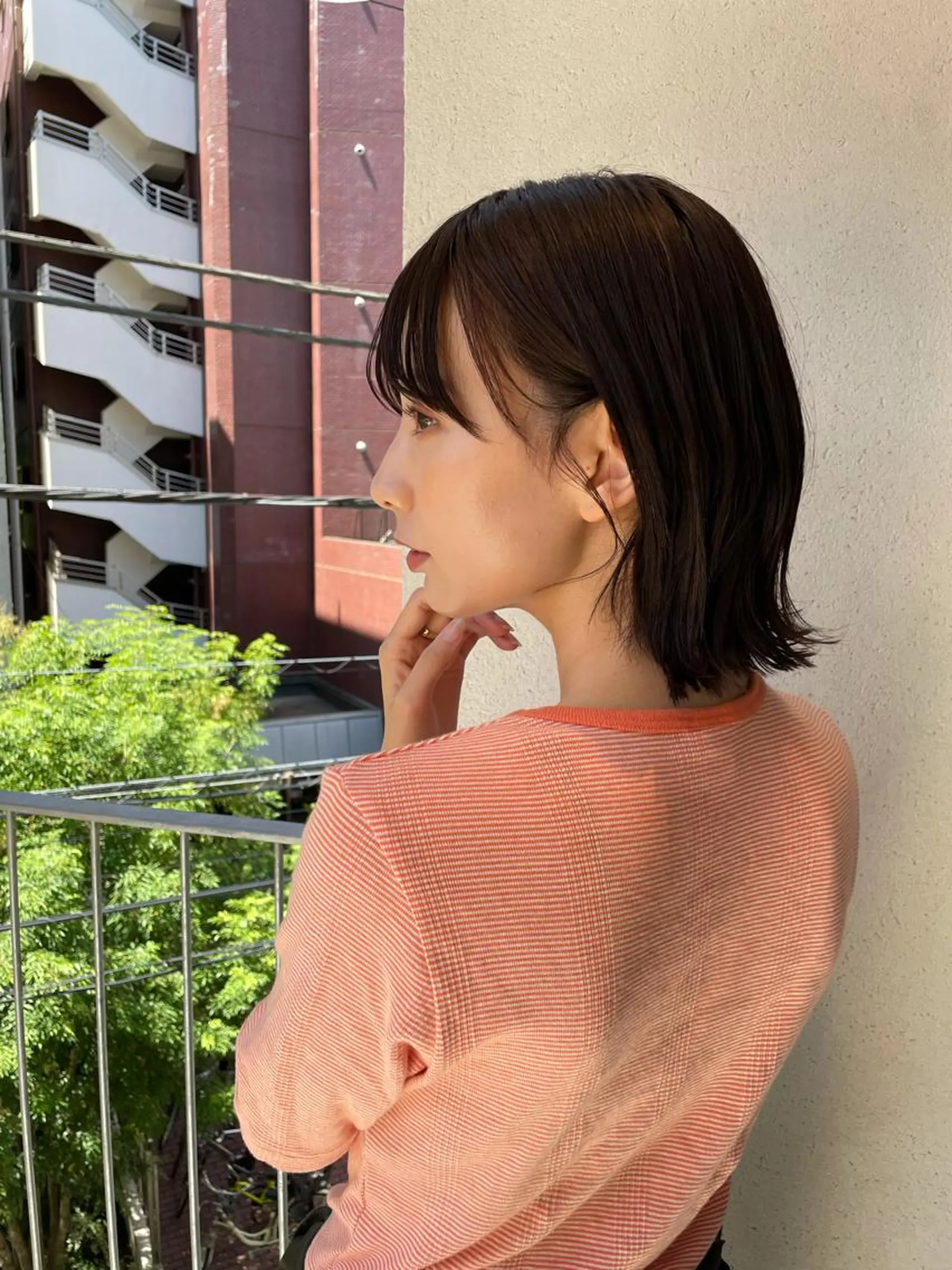 ミディアム 佐藤 蓮のヘアスタイル