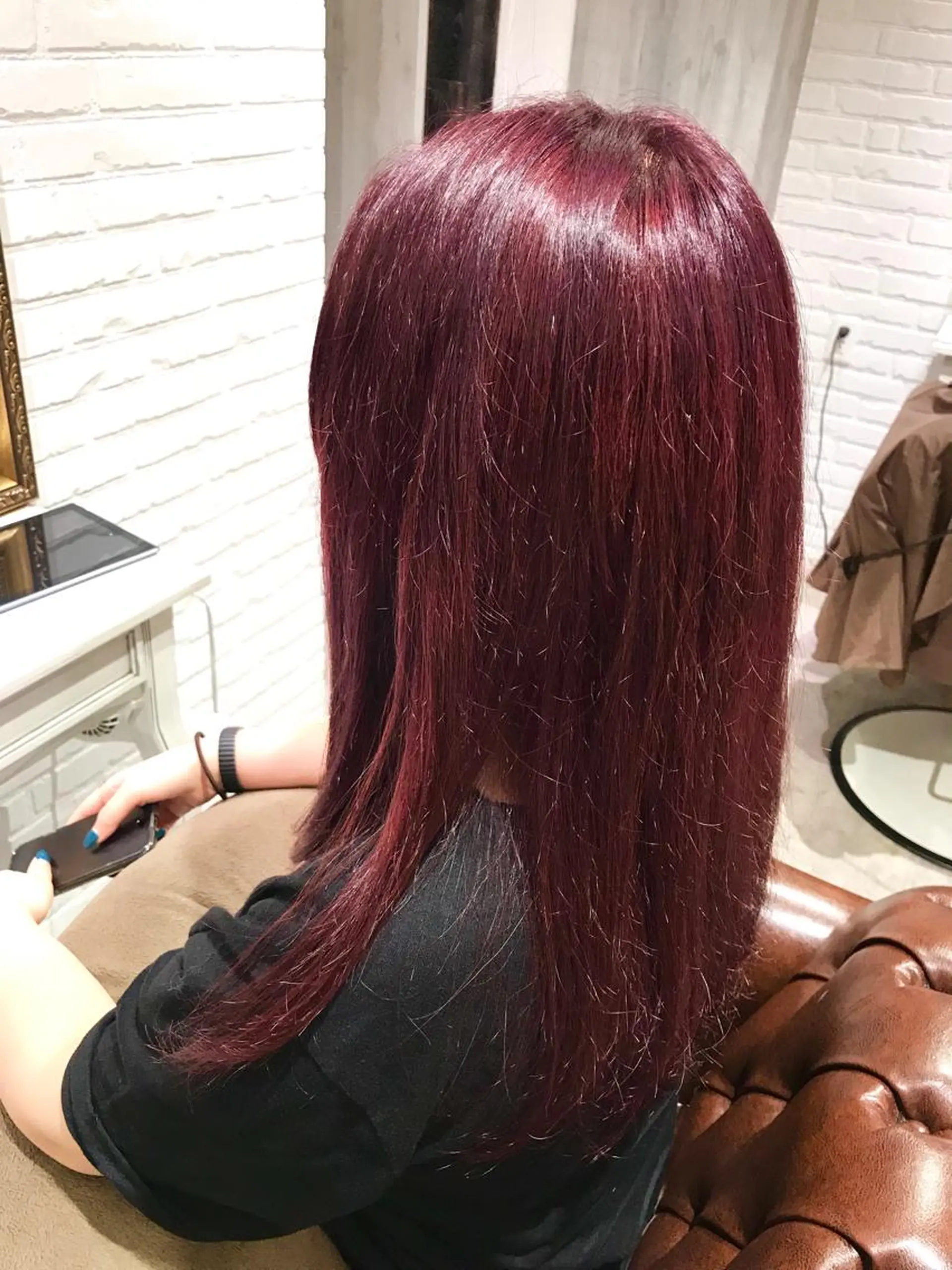 セミロング カラー Renatus店長 金子裕美のヘアスタイル