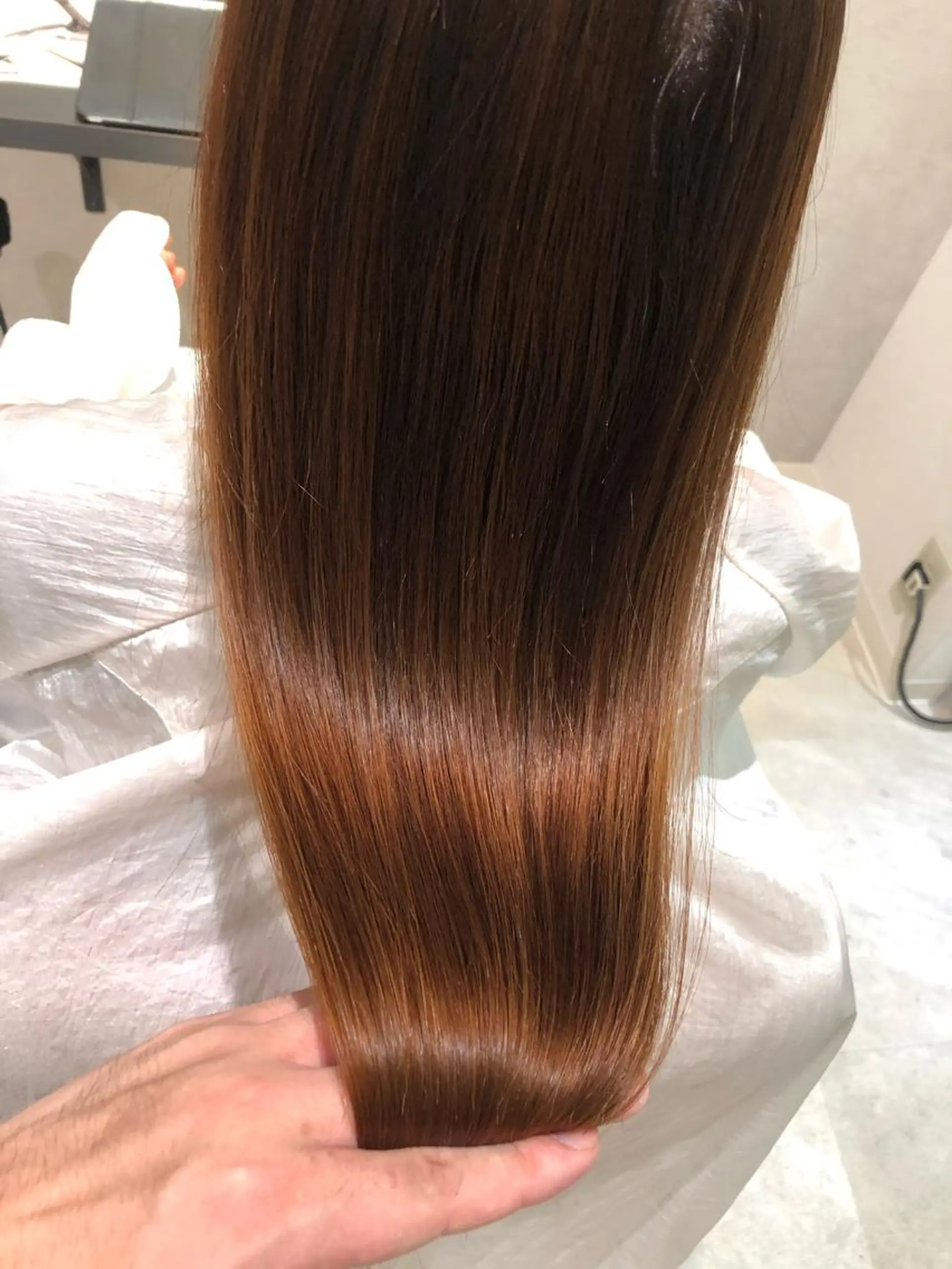 ロング カラー カット 縮毛矯正 トリートメント Lafith住道 TATSUYAのヘアスタイル
