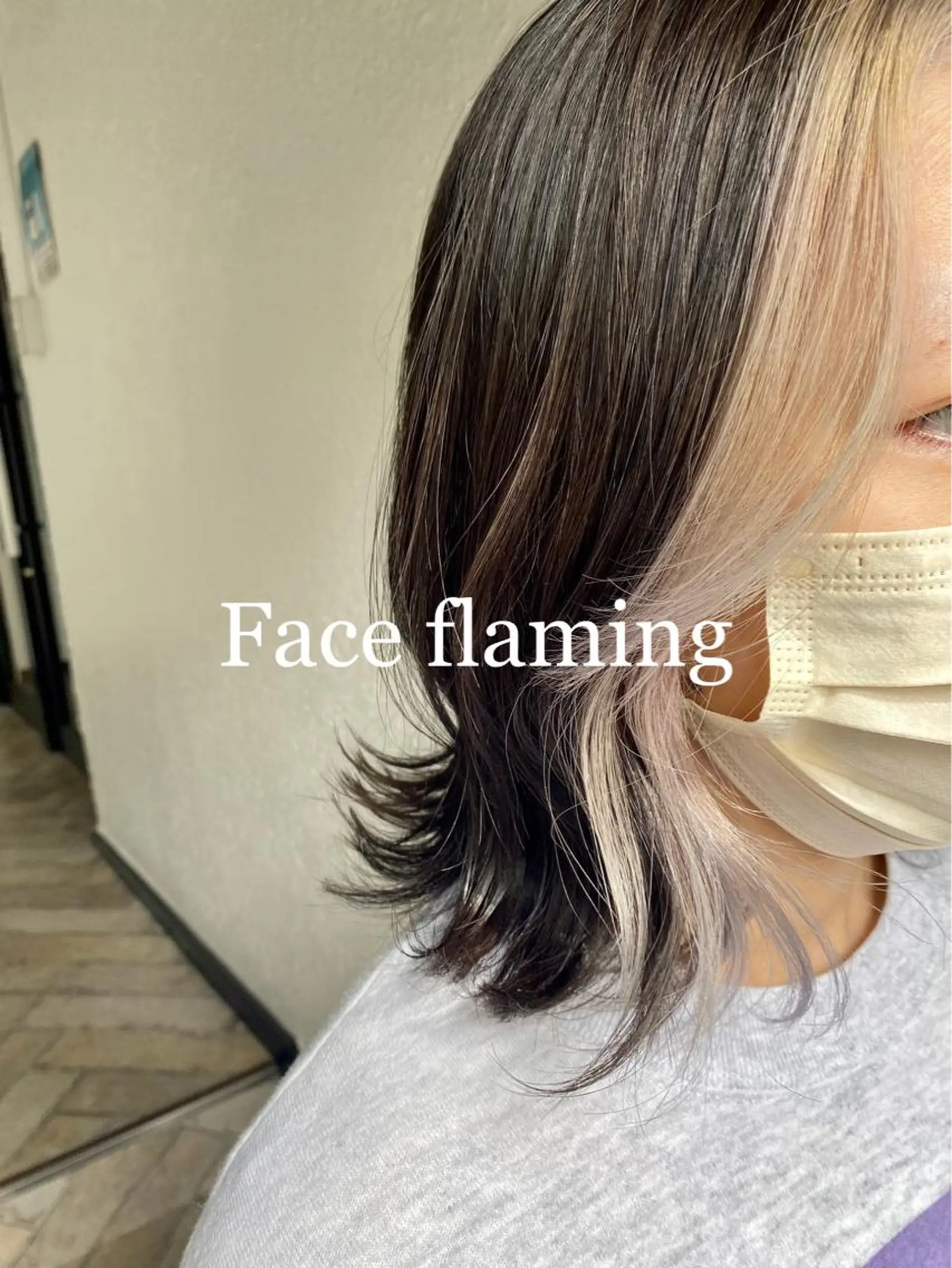 ミディアム カラー ブリーチ SOAR所属・【髪質改善・コテ巻き パーマ】　長浜千紘のヘアスタイル