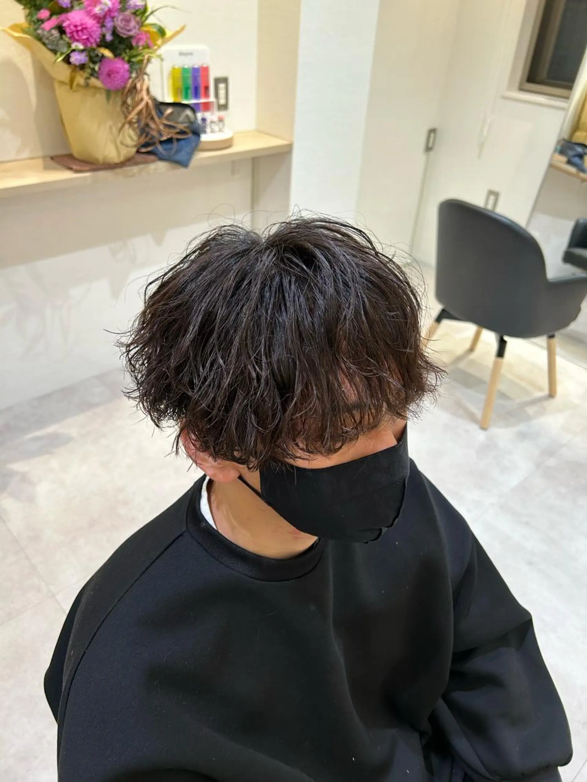 ショート パーマ メンズ AI TOKYO  横浜店所属・メンズ支持数No.1 👑リュウ👑のヘアスタイル