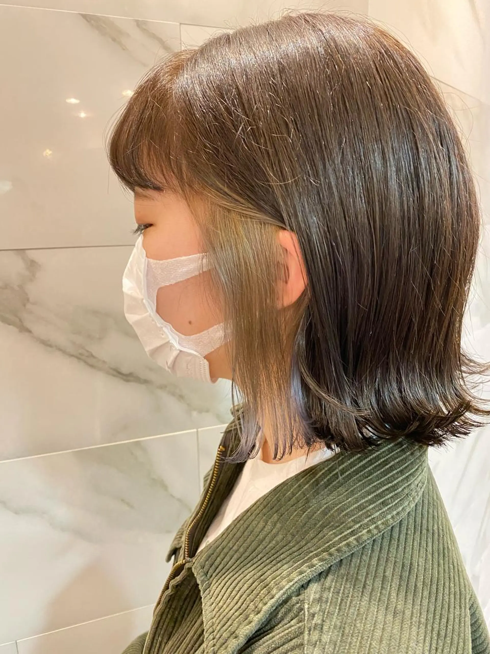 ショート カラー グレージュ/透明感/ 韓国ヘア/RISAのヘアスタイル