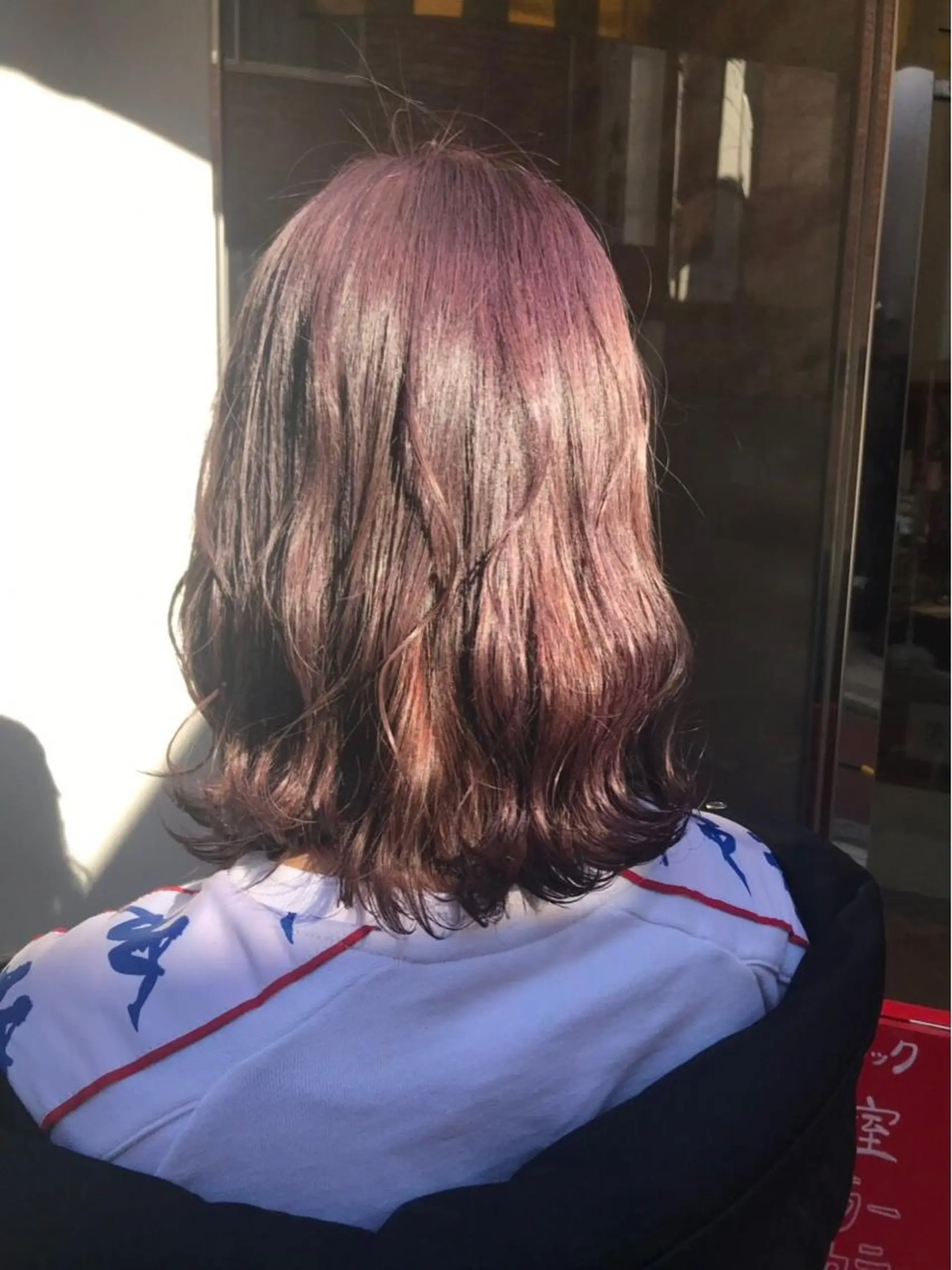 ミディアム カラー ピンクカラー 💈Blanco💈 カラー&ケア🌈のヘアスタイル