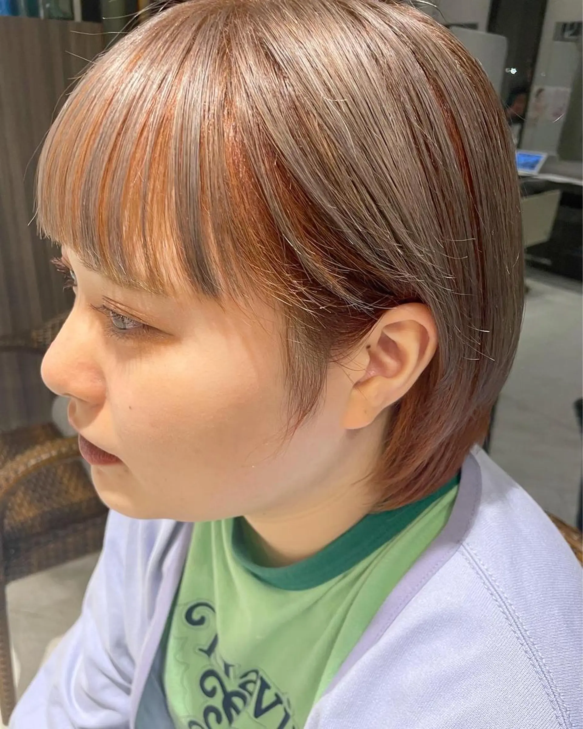 ショート カラー ヘアカラー トリートメント コイデ リュウセイのヘアスタイル