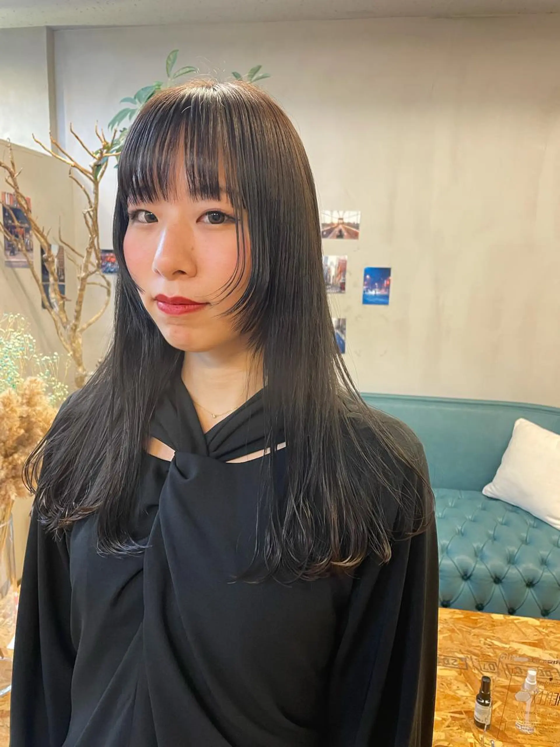 セミロング カラー パーマ ヘアアレンジ メンズ キッズ ネイル マツエク・マツパ カット ヘアカラー トリートメント tatsumi/ボブ ウルフ/レイヤーのヘアスタイル