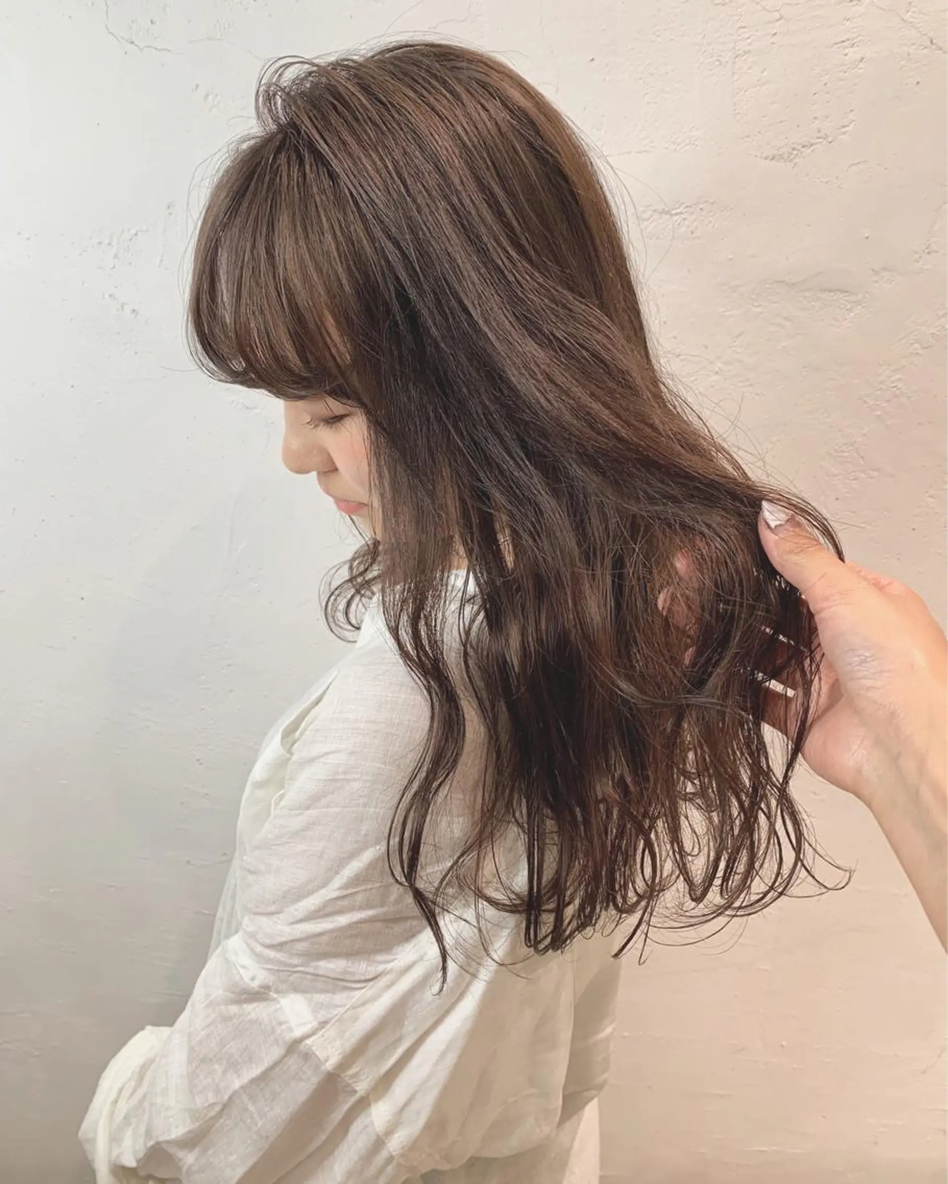 ロング カラー パーマ ヘアアレンジ MELIA所属・まつげと眉MELIA 鈴木のマツエク・マツパデザイン