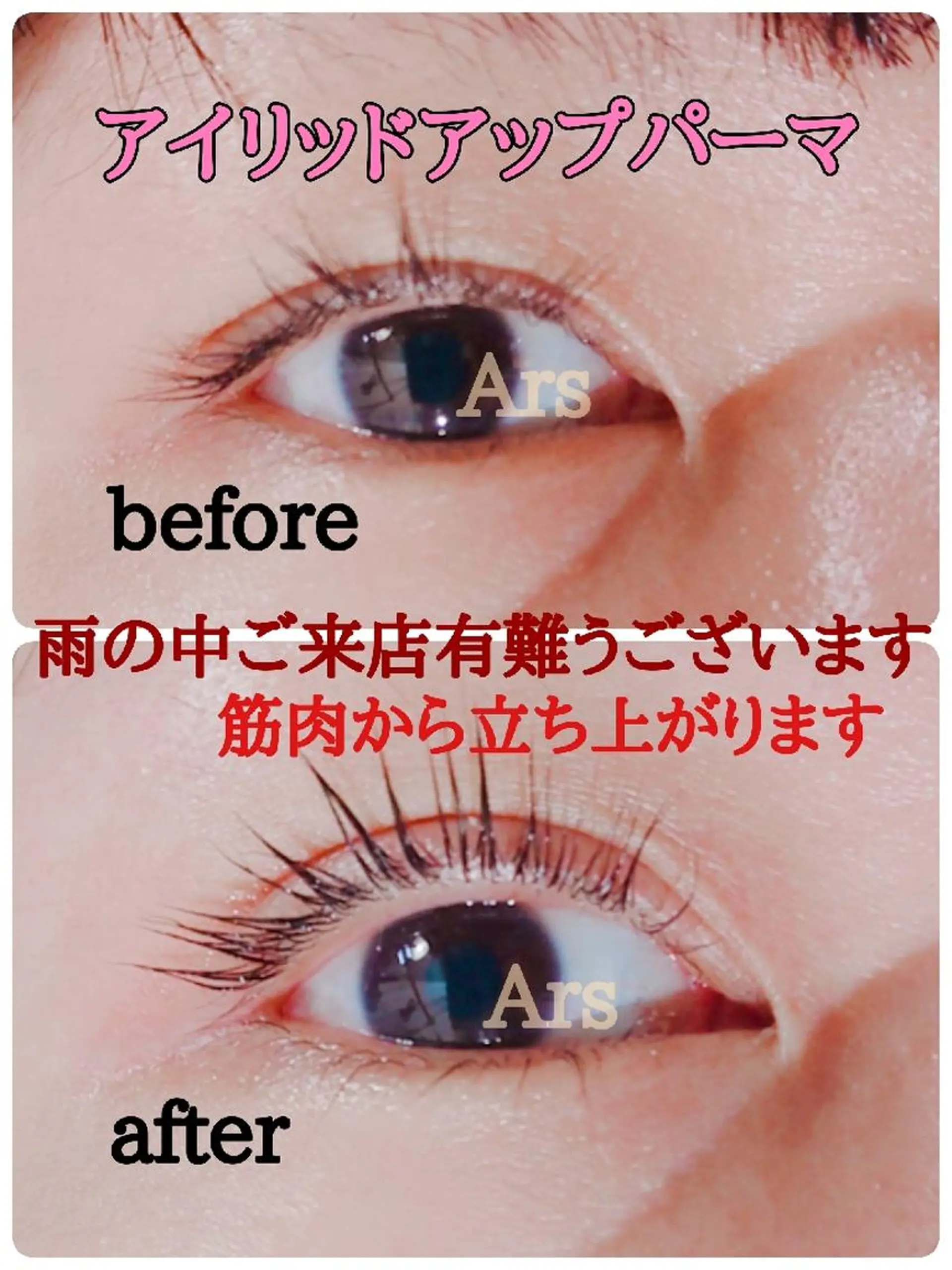 マツエク・マツパ アイリッドアップパーマ Ars  (ｱﾙｽ)所属・Ars      (ｱﾙｽ)のマツエク・マツパデザイン