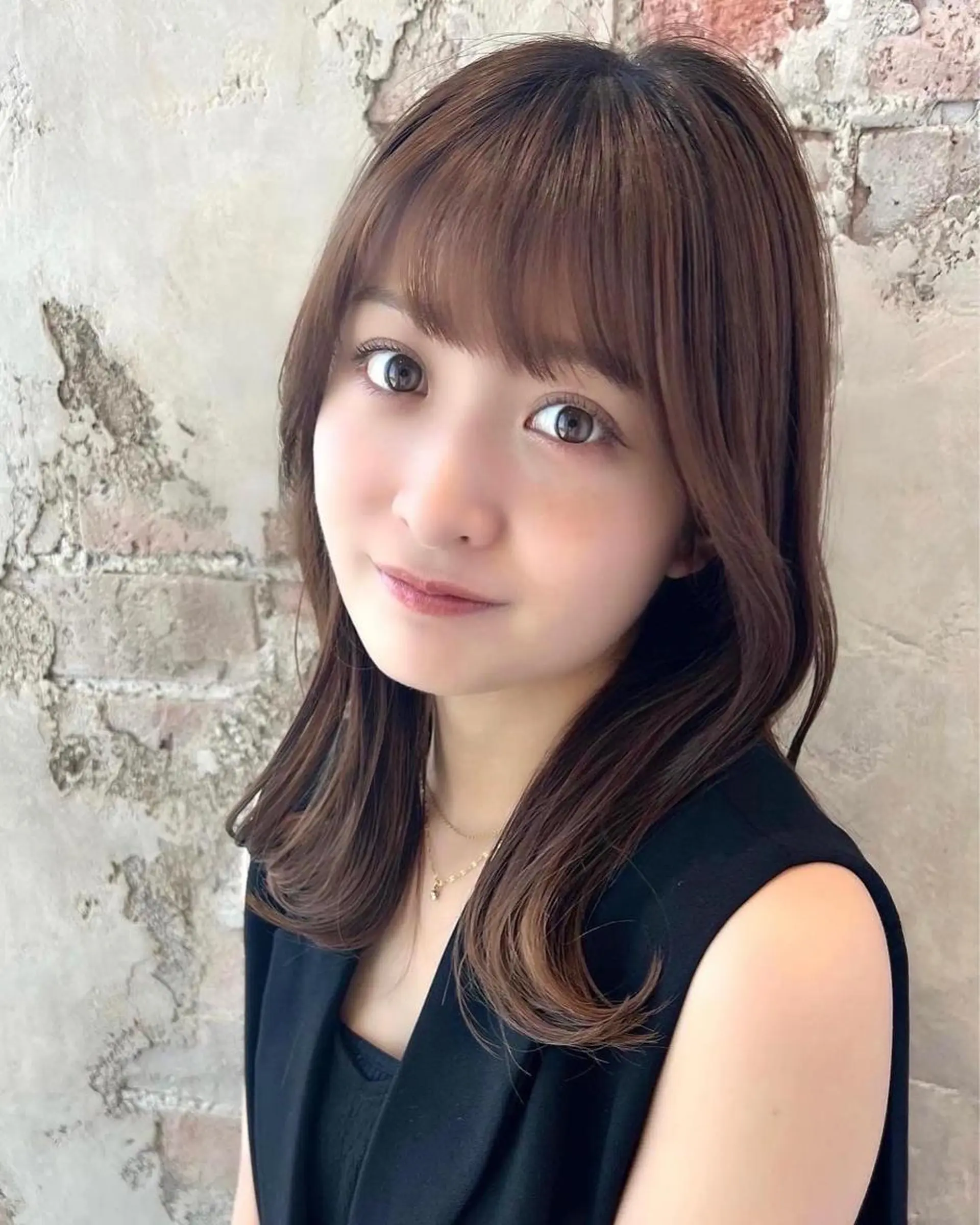 ロング くびれヘア 髪質改善 ロング 縮毛矯正 カット ヘアカラー トリートメント 🧡くびれヘア/前髪 顔周り🧡久原結衣のヘアスタイル