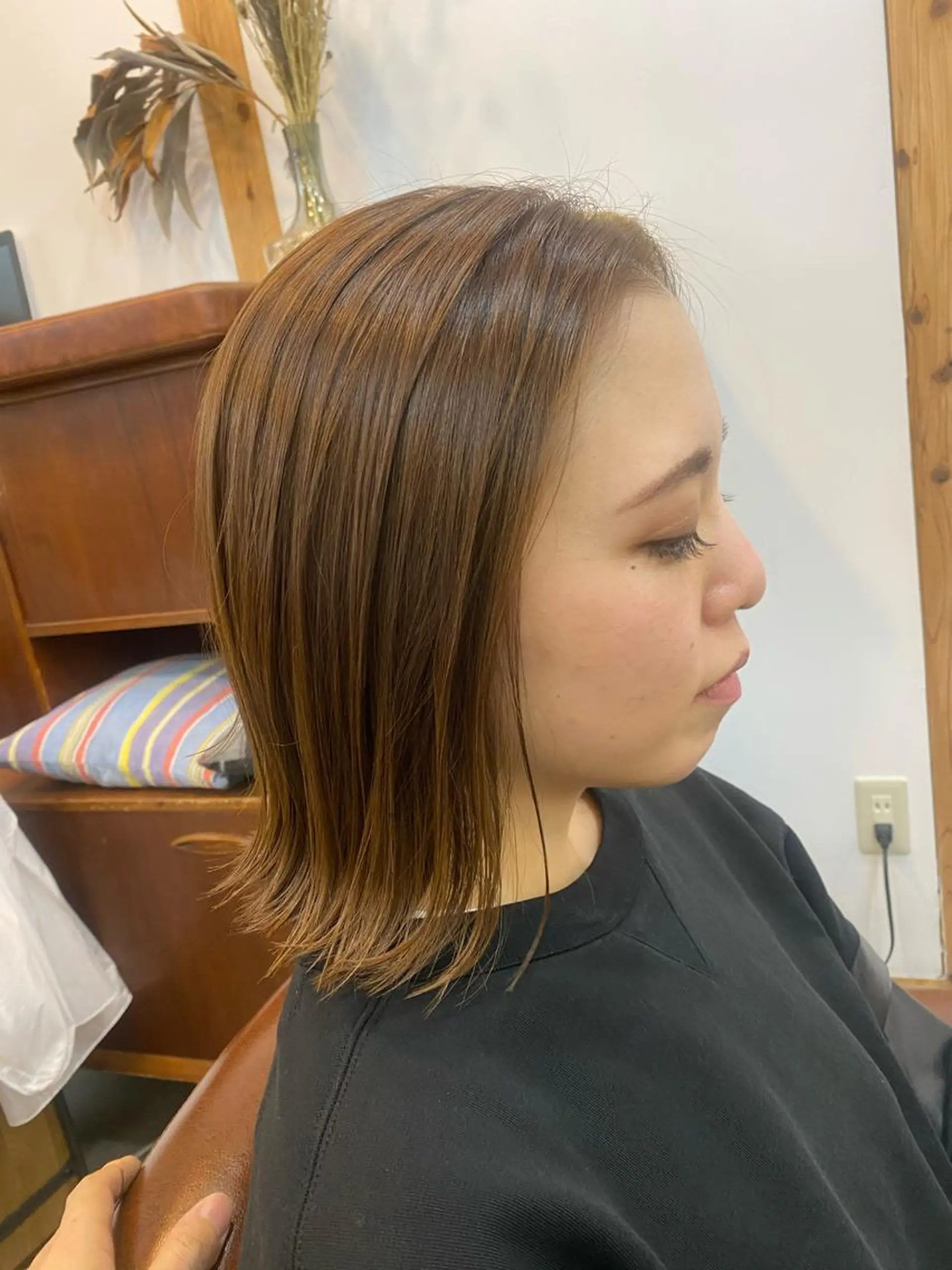 ミディアム カラー パーマ ヘアアレンジ メンズ キッズ ベージュカラー 透明感カラー カット ヘアカラー トリートメント Forest. -髪質改善-のヘアスタイル