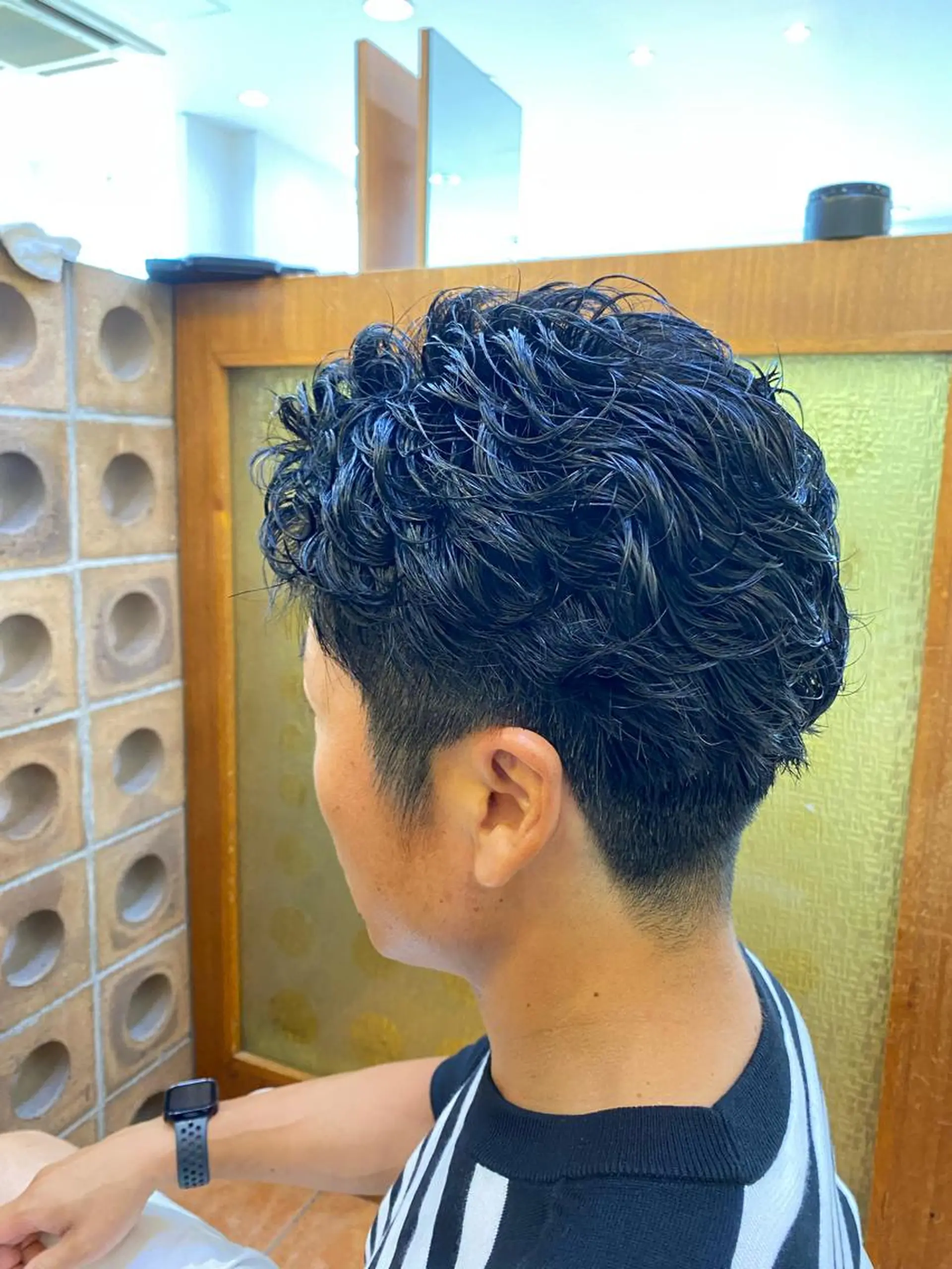 ショート パーマ メンズ カット パーマ メンズスタイル 完全再現/仁翔のヘアスタイル