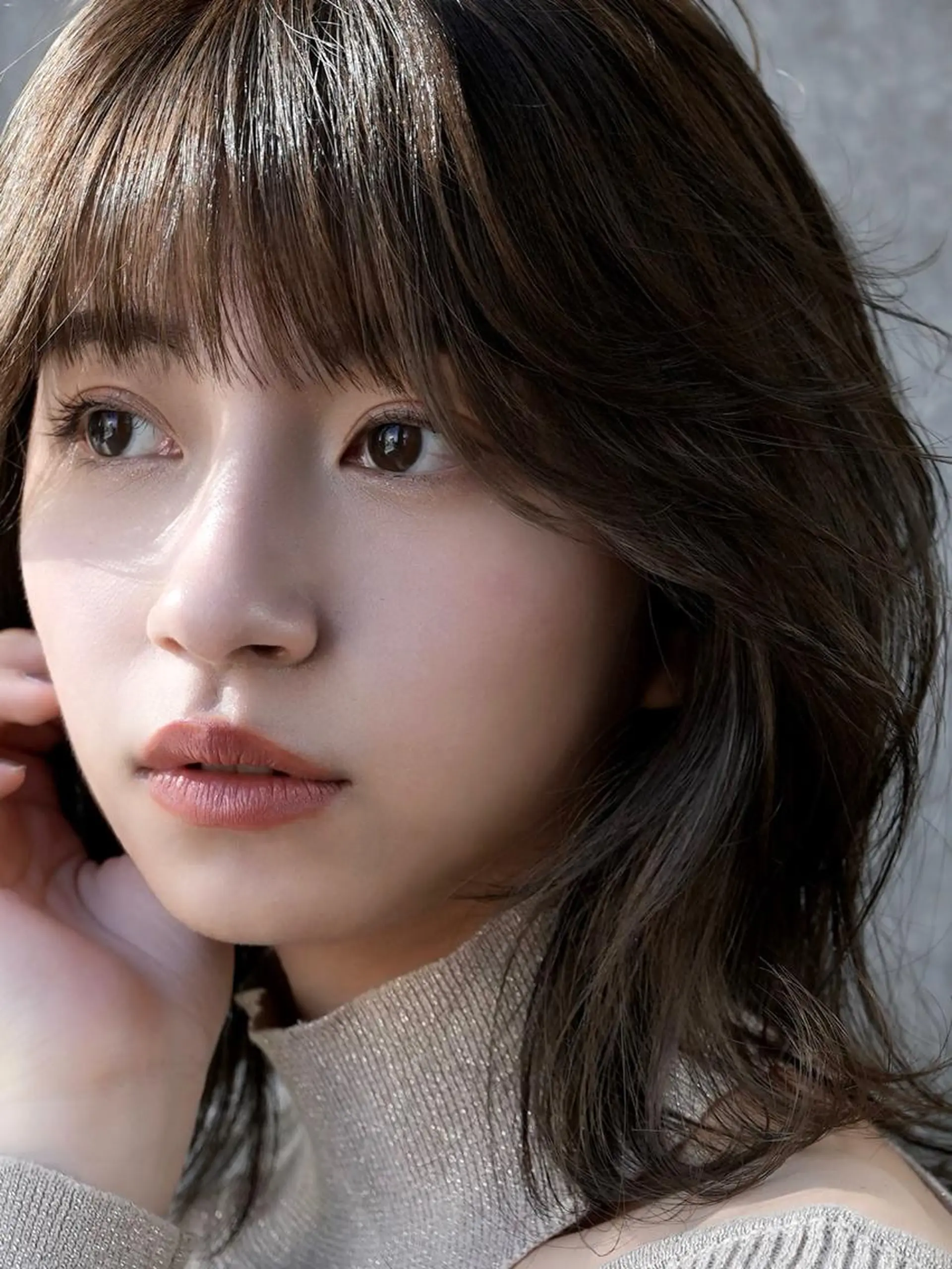 ミディアム カラー SALOWIN原宿AROA店所属・顔まわり神カット✂︎ 齋藤雄大【表参道】のヘアスタイル