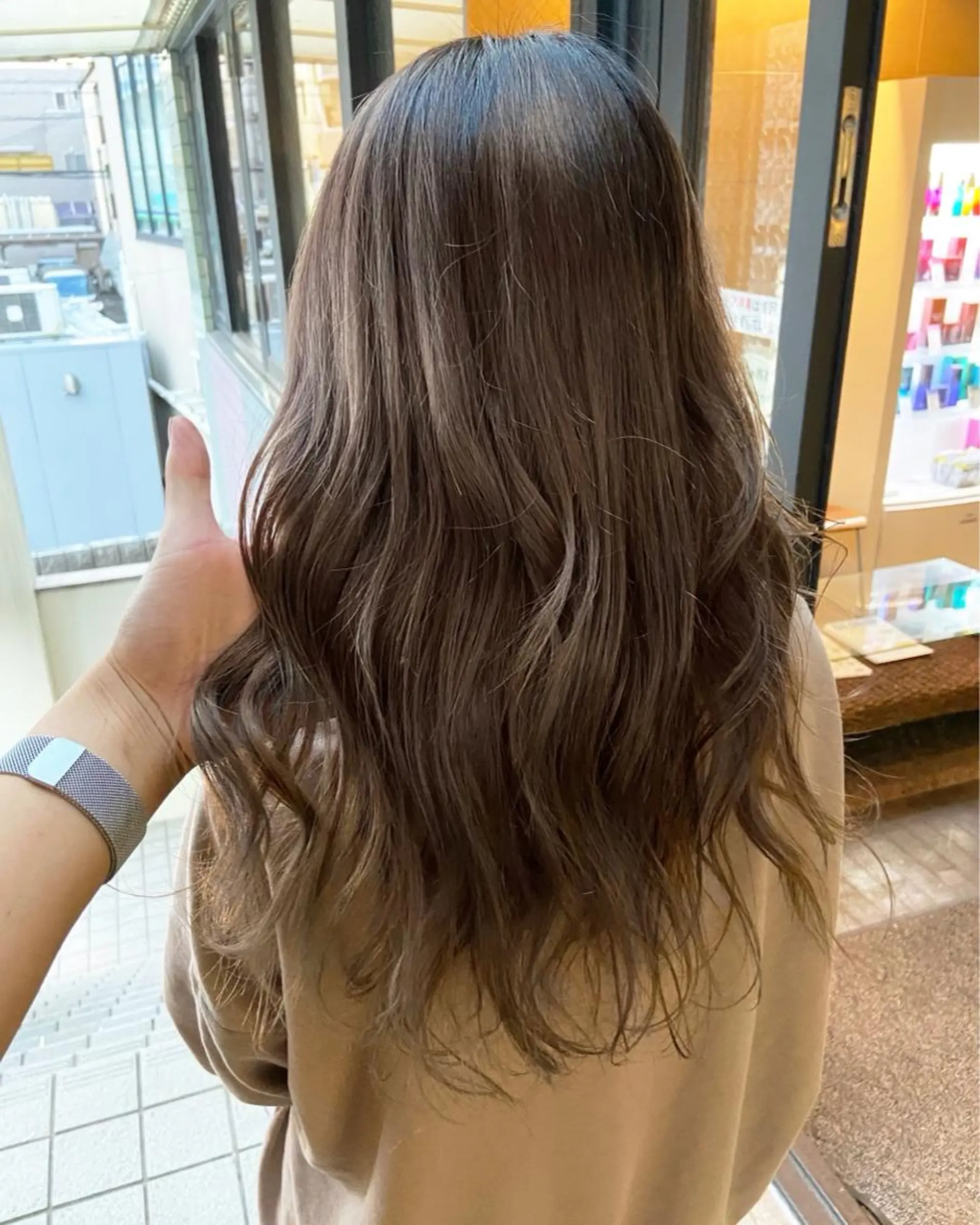 セミロング 【髪質改善カラー】 うるはのヘアスタイル