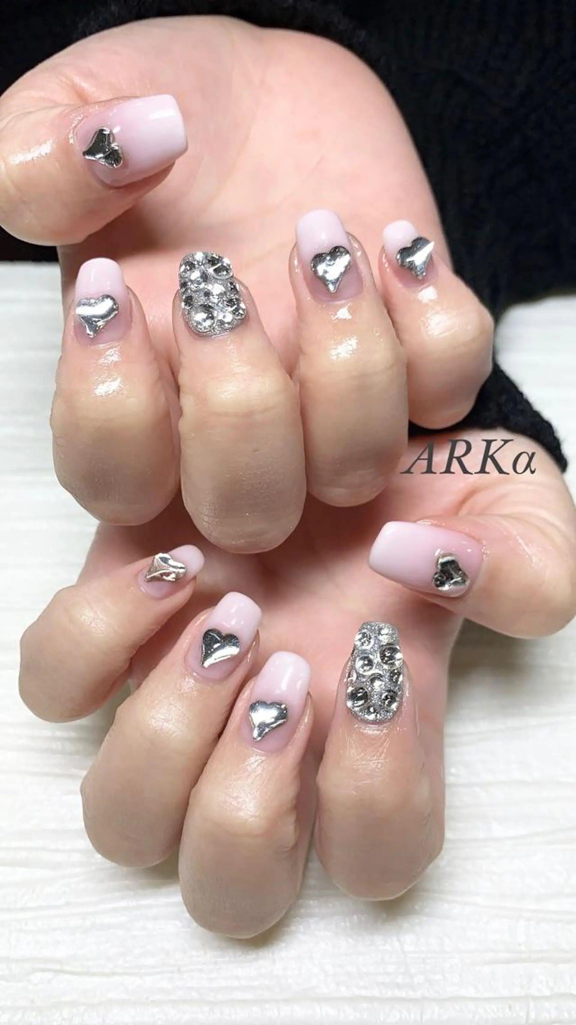 ロング ネイル ハンドネイル Nailsalon ARKαのネイルデザイン