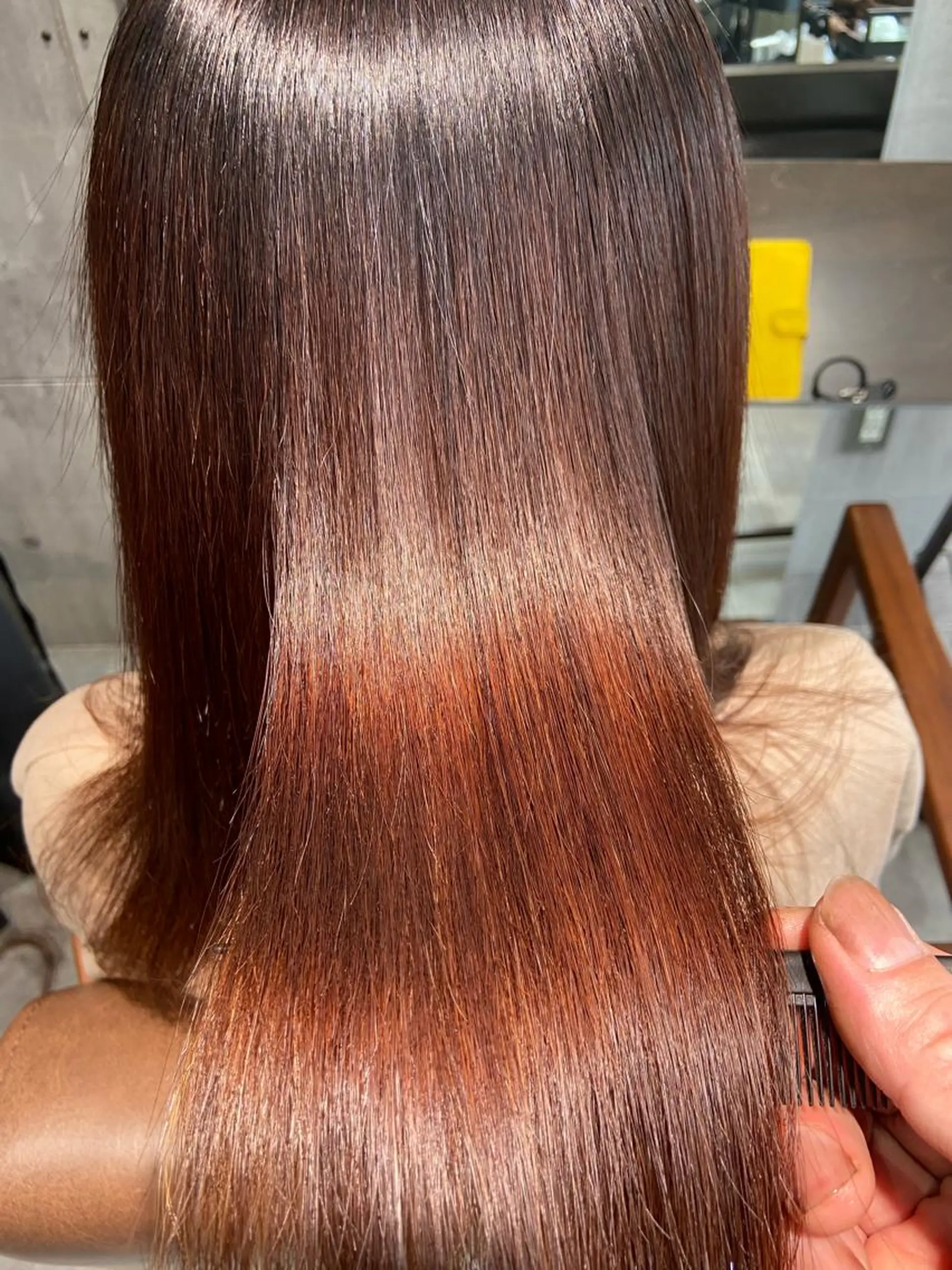ロング カラー 髪質改善 縮毛矯正 トリートメント 縮毛矯正 トリートメント 中塚 達之のヘアスタイル