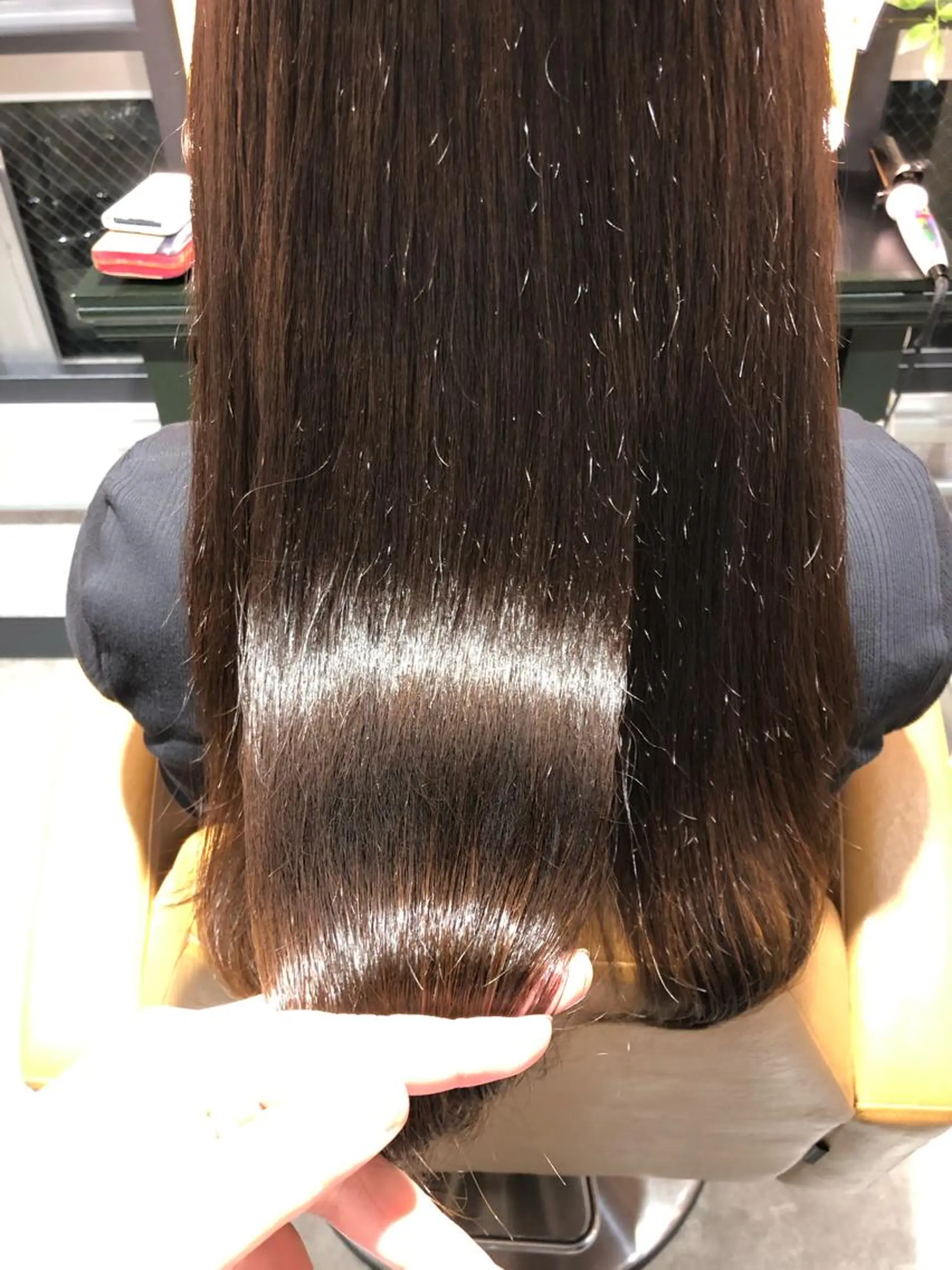 セミロング 【店長】ボブ縮毛矯正 リピートNo.1米倉のヘアスタイル