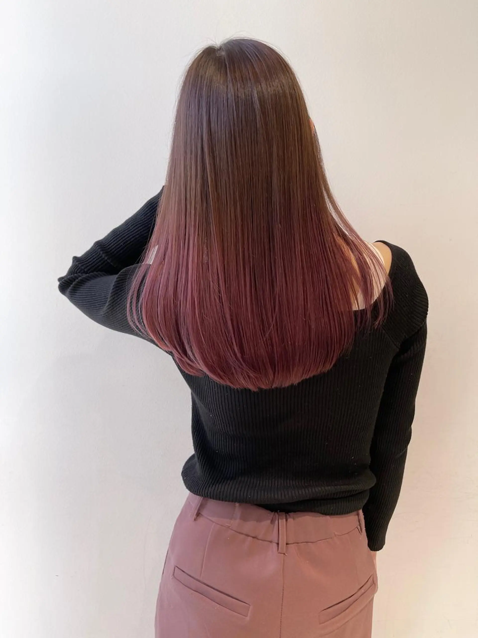 セミロング カラー パーマ ヘアアレンジ 【公式】amble luxe池袋東口💛のヘアスタイル
