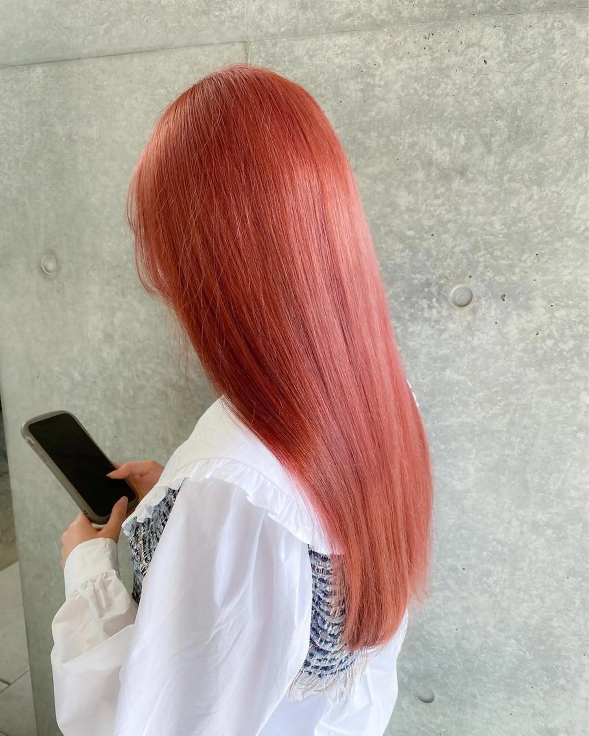 ミディアム カラー ピンクカラー カット ヘアカラー レイヤー暖色カラー 池袋Yamamotoのヘアスタイル