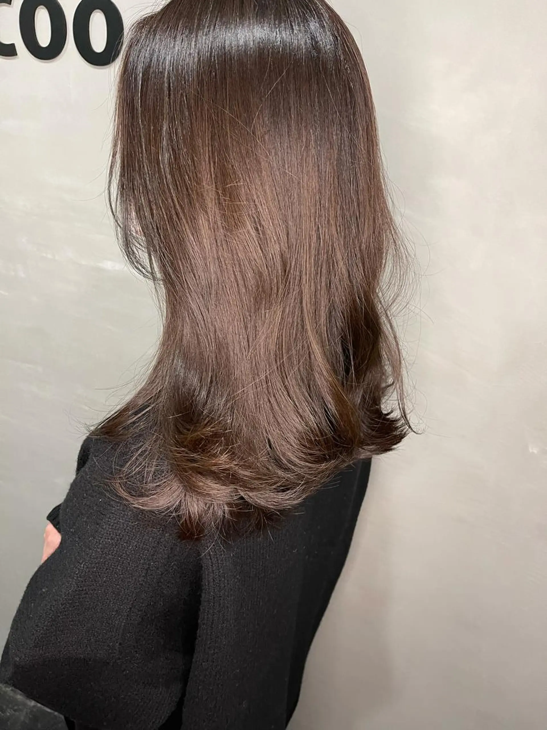 セミロング チョコレートブラウン くびれヘア エギョモリ 外国人風カラー タンバルモリ カット 韓国 / 中国ヘア 🦋Noniのヘアスタイル