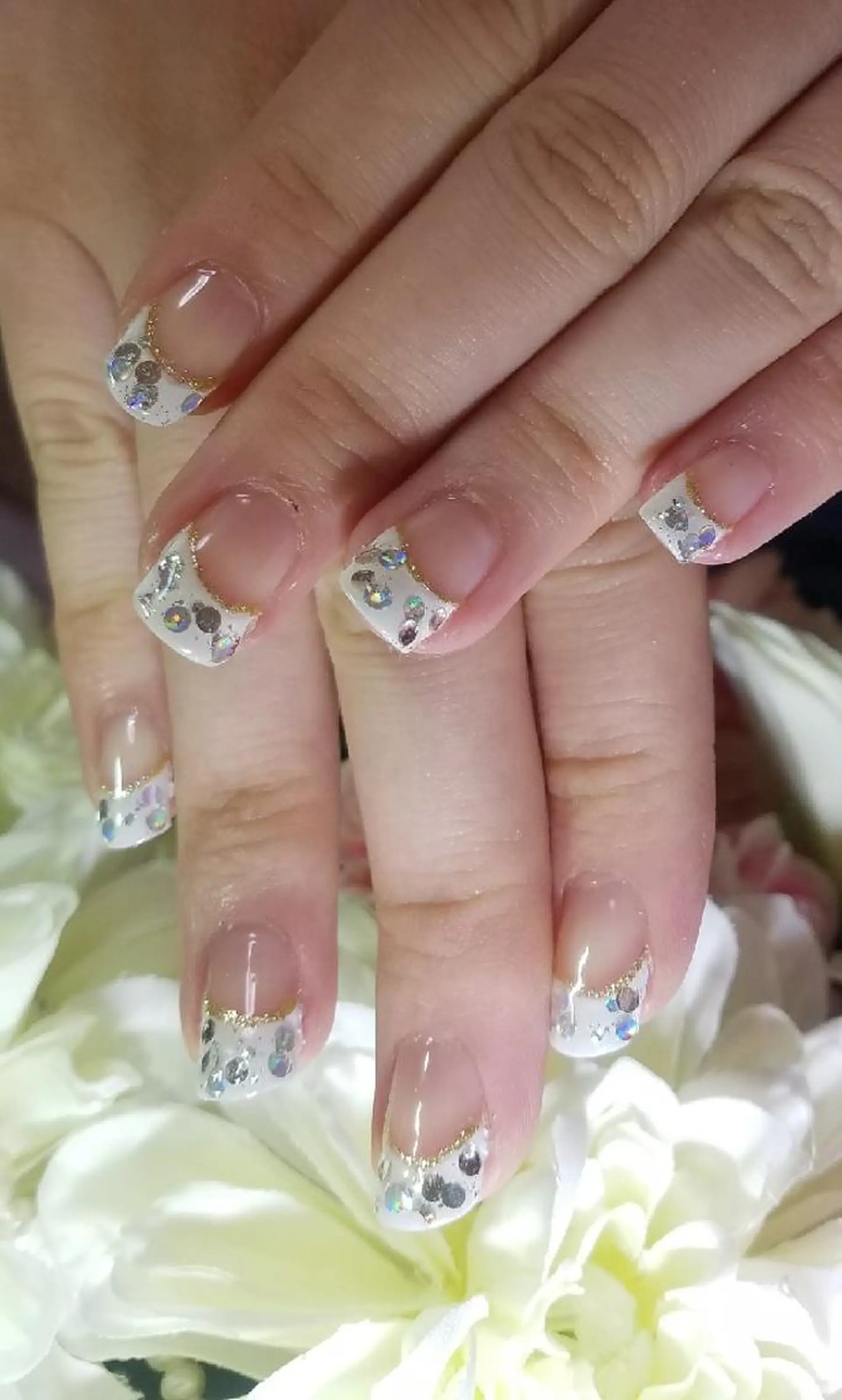 ネイル フレンチネイル ラメ(グリッター) nail atelier yuka所属・❤ yuka❤のネイルデザイン