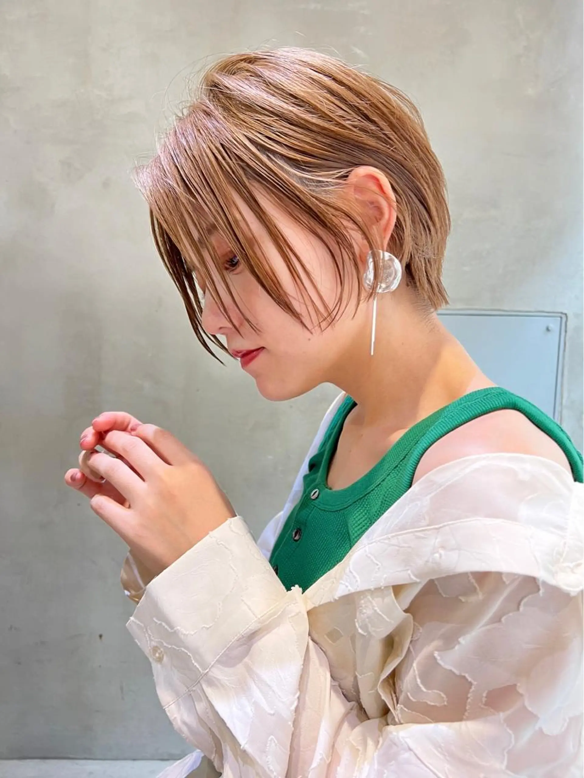 ショート カット ヘアカラー 縮毛矯正 トリートメント 髪質改善／艶髪特化 /柔らかさ/清水翔矢のヘアスタイル