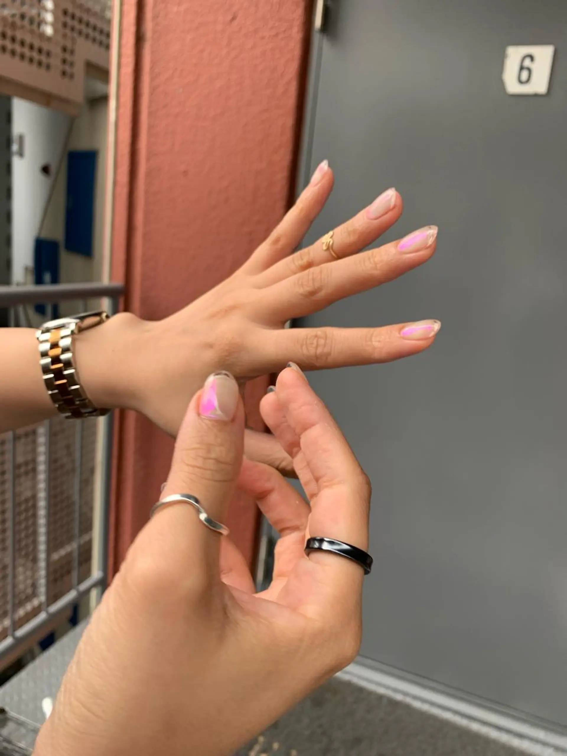 ネイル クリアネイル ジェルネイル ハンドネイル go today sharesalon所属・M misakiのネイルデザイン