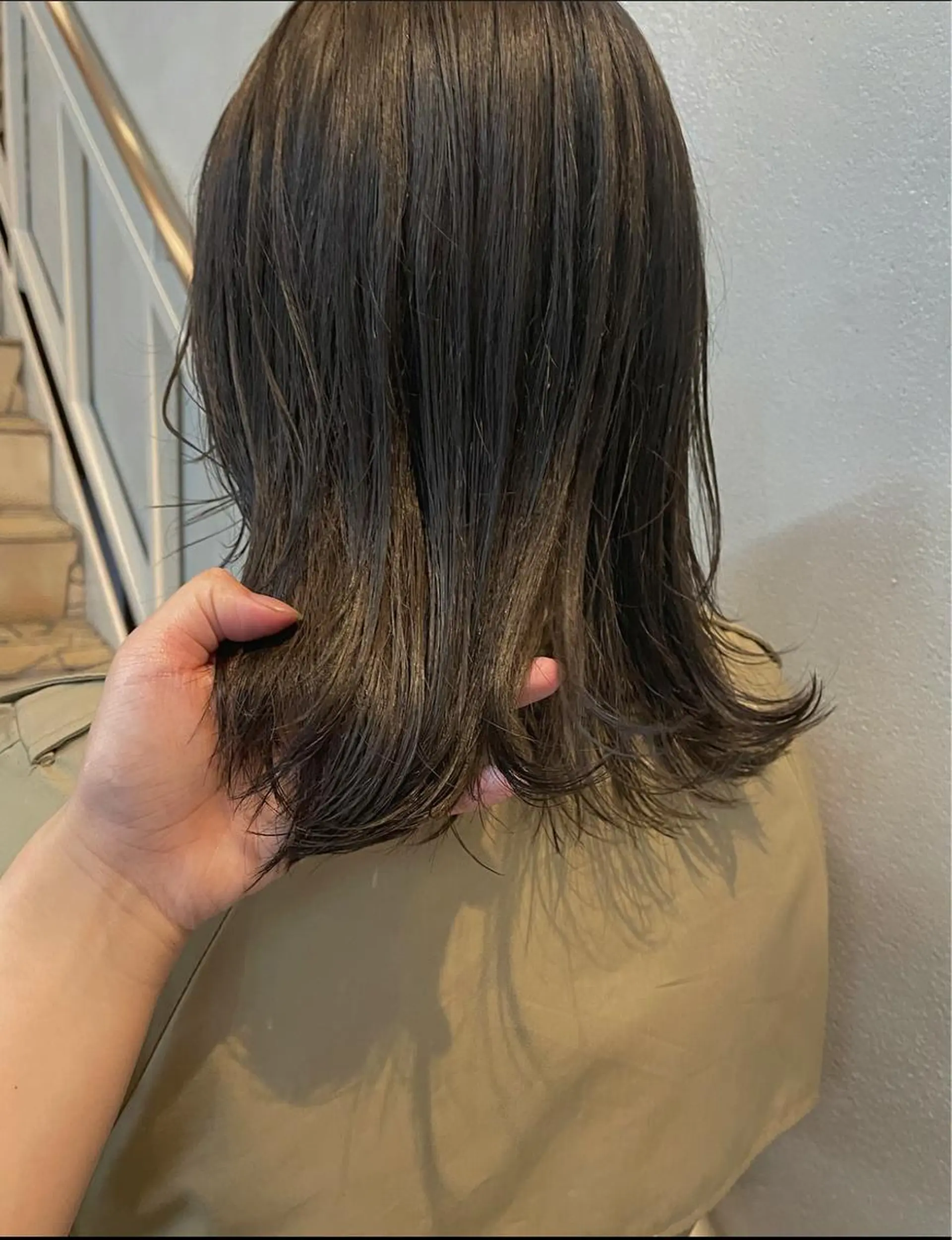 ミディアム カラー 透明感カラー ダークグレー ダークグレージュ グレージュ 沖縄/ヘアアレンジ /ナカノのヘアスタイル