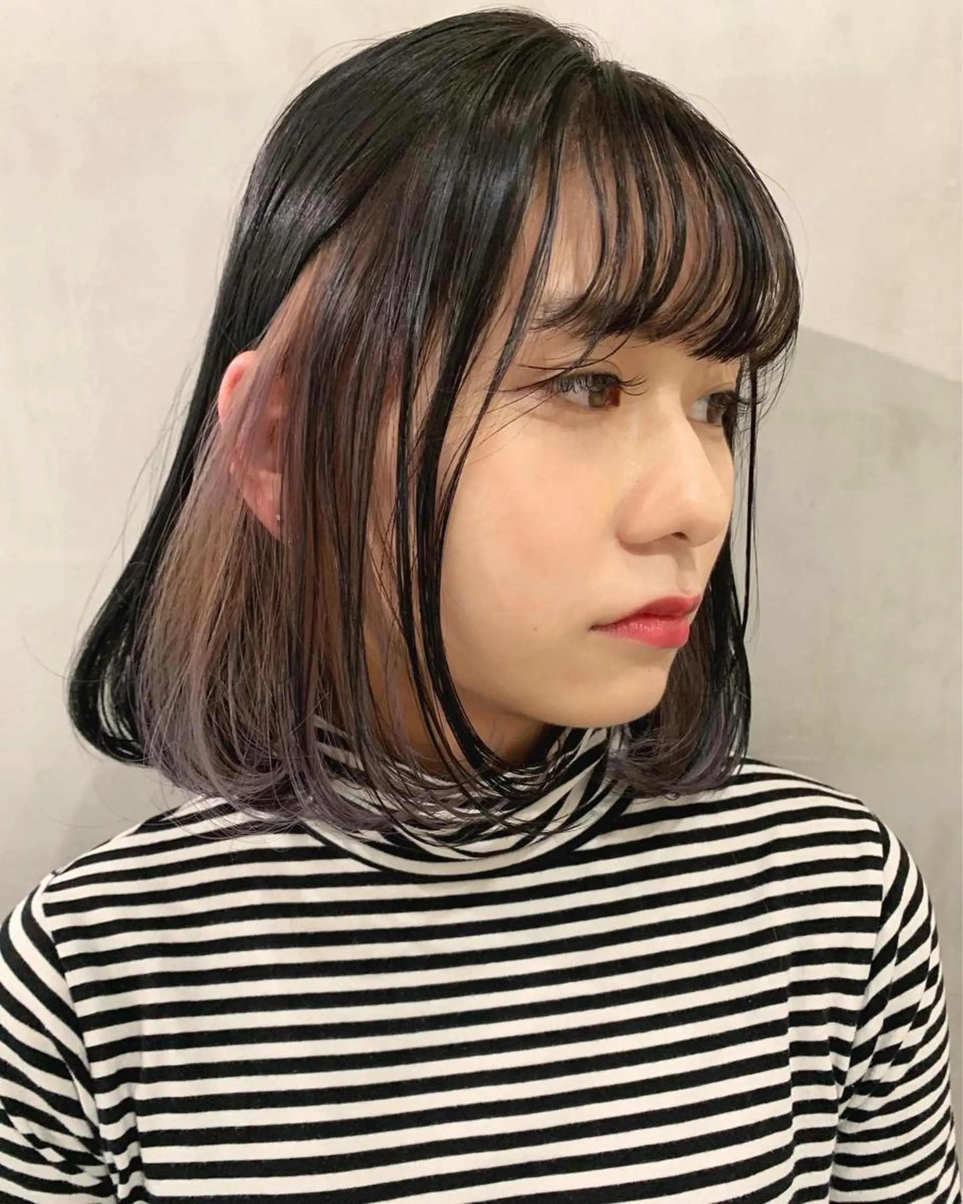 ミディアム カラー ヘアカラー トリートメント 優 作のヘアスタイル