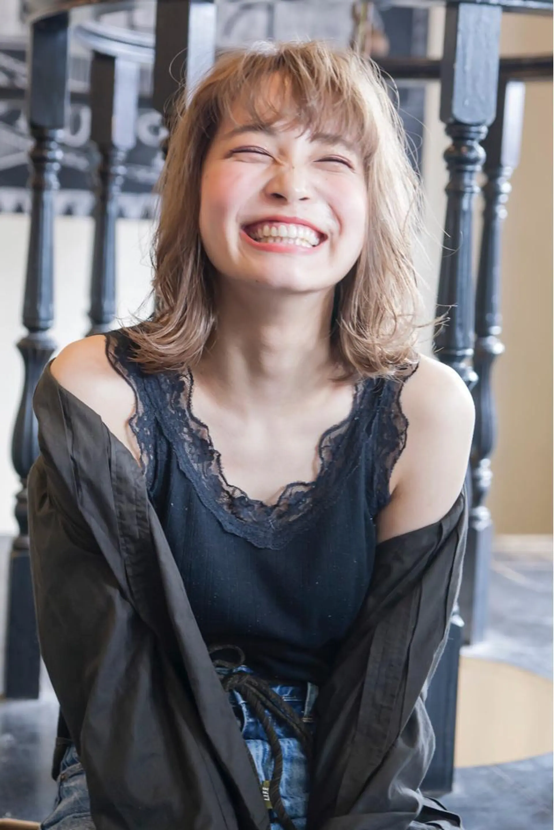 ミディアム カラー hao所属・西山 頌太のヘアスタイル