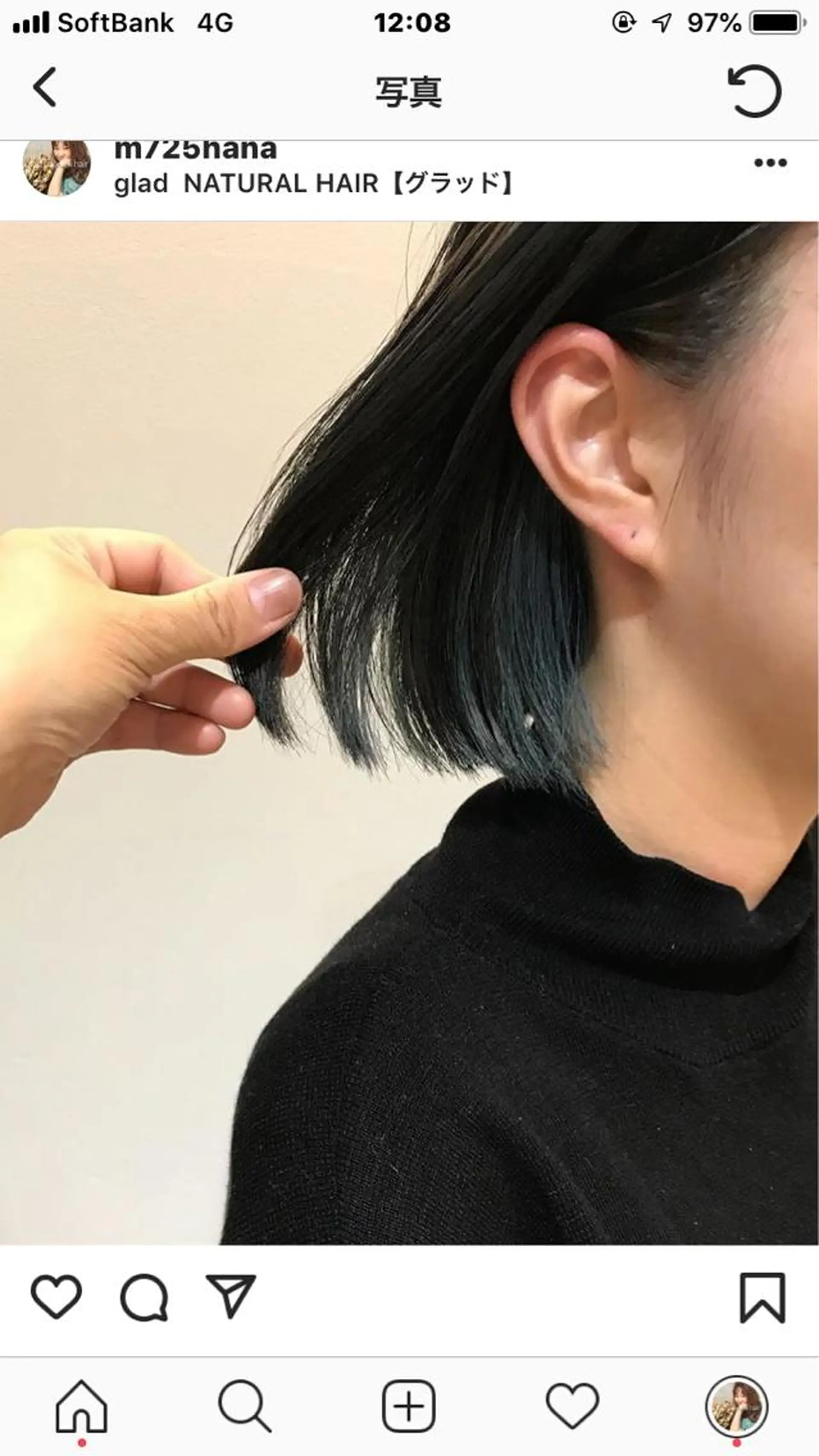 ショート ヘアカラー 河田 海陽のヘアスタイル