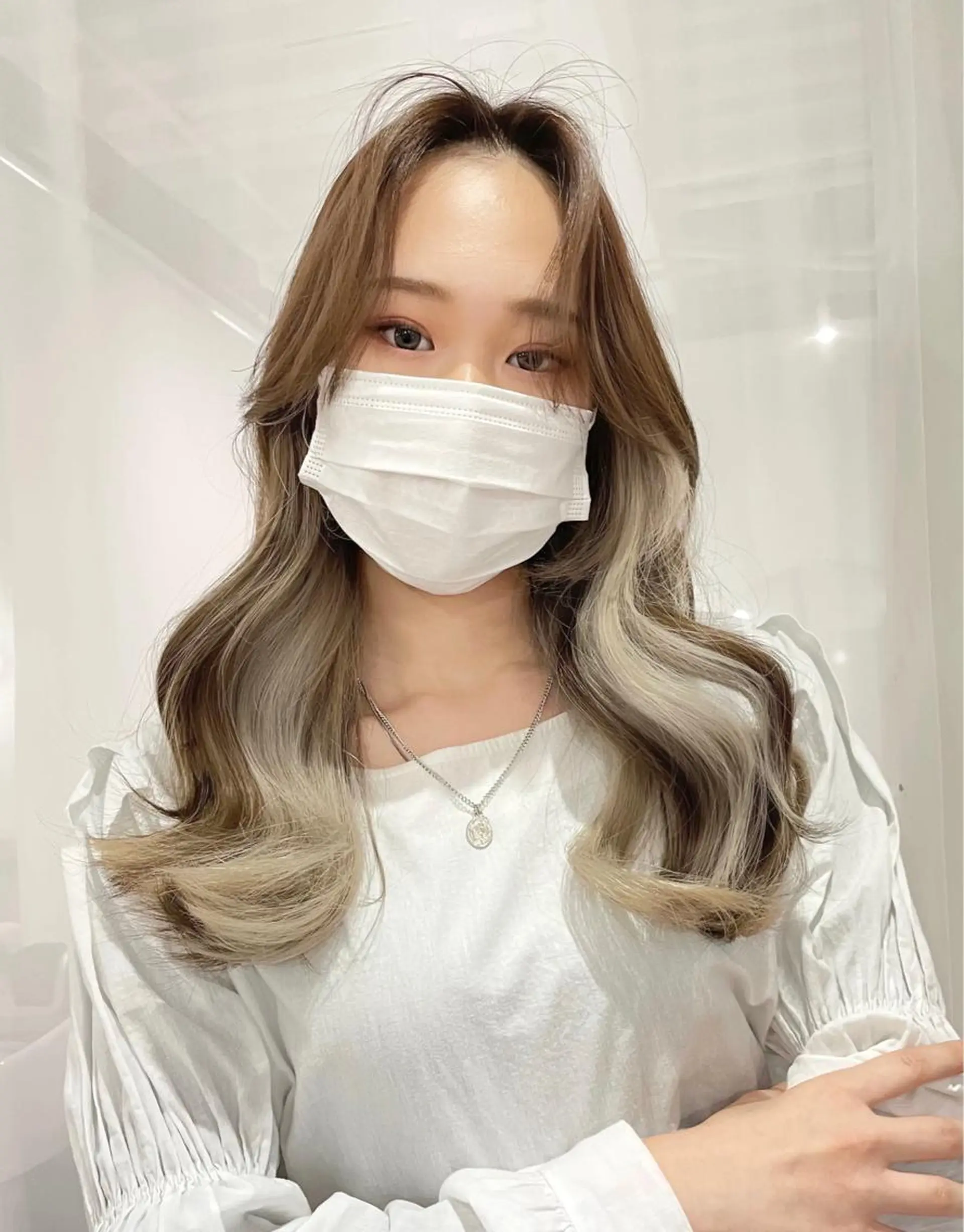 ロング カラー ヨシンモリ 韓国風ヘア レイヤーカット 韓国/レイヤー NOISM天王寺のヘアスタイル