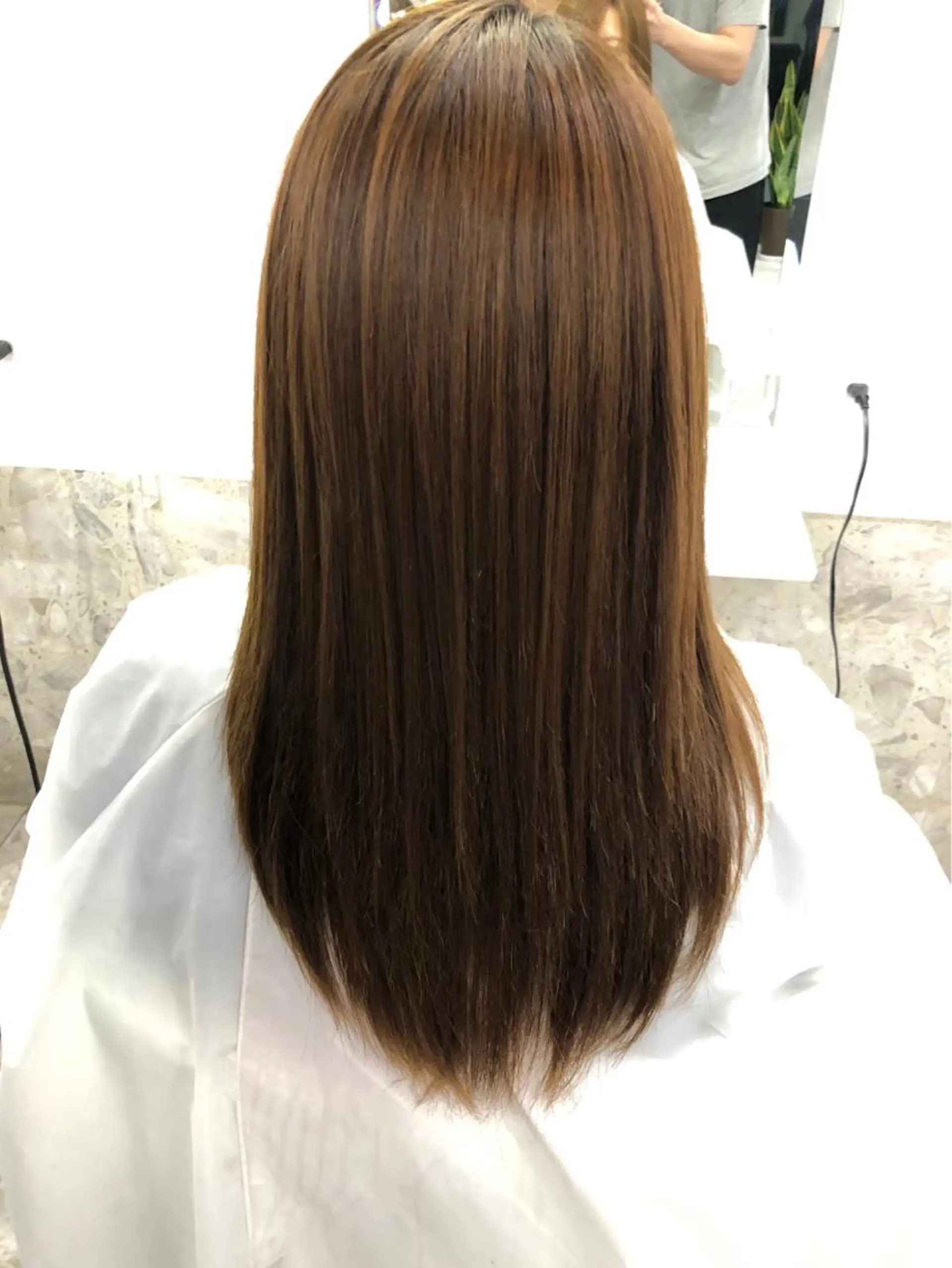 ロング ハイライト&曲がる 縮毛矯正特化 玉置のヘアスタイル