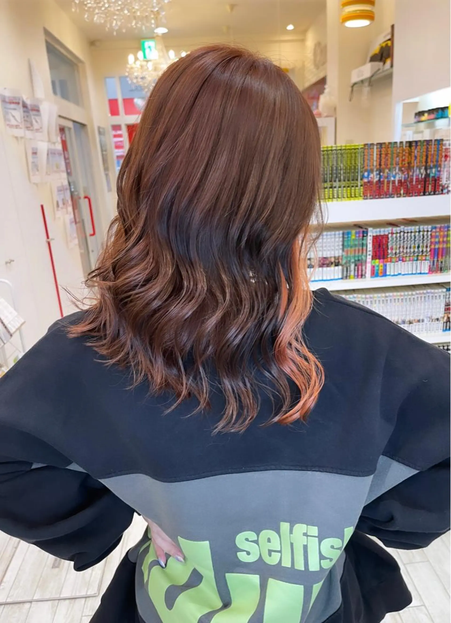カラー ブラウンカラー イヤリングカラー ピンクカラー 名古屋のピンク好き かずくん🦩のヘアスタイル