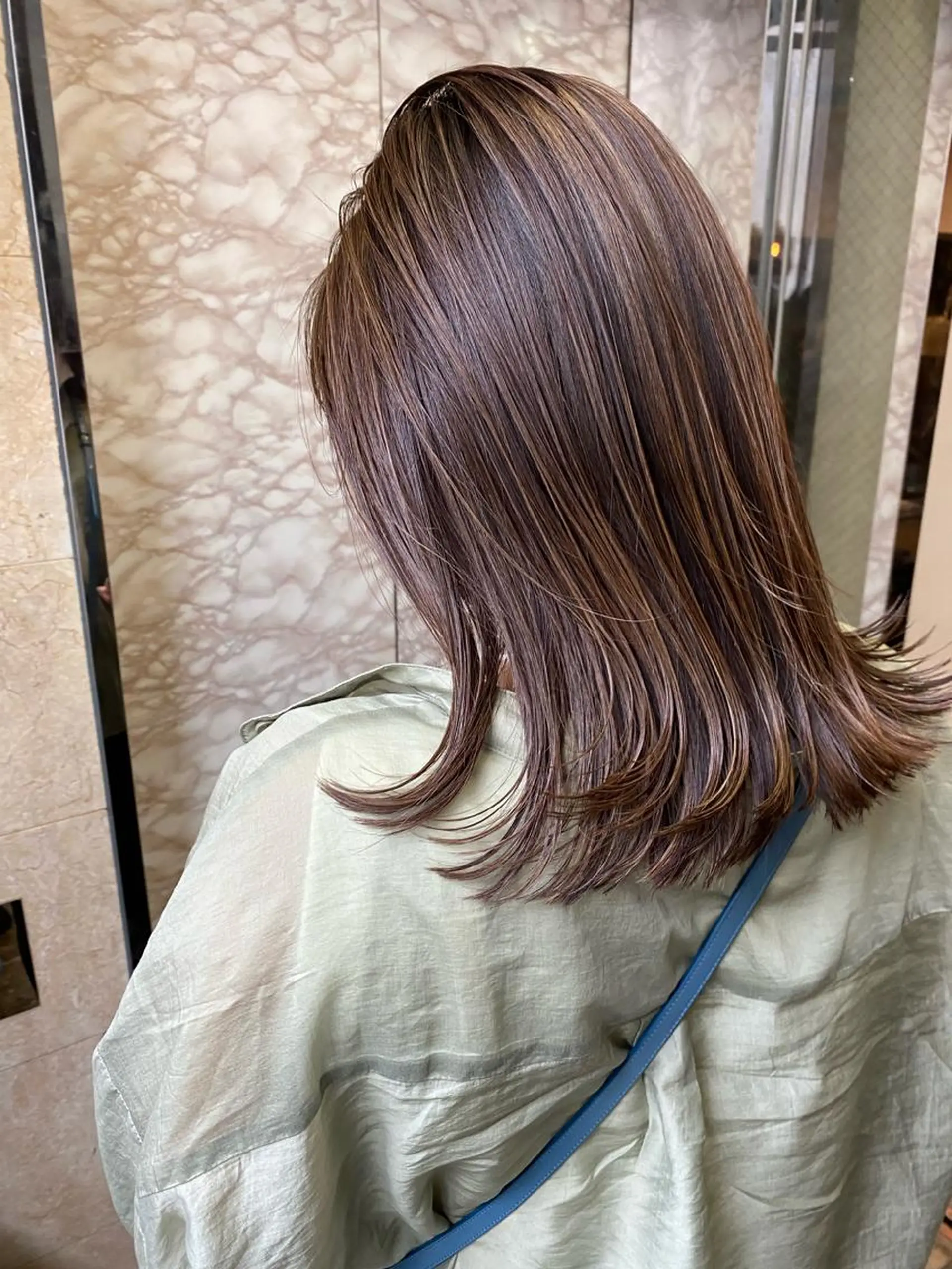 ミディアム カラー ヘアアレンジ ハイライトカラー ハイライト レイヤー/髪質改善/ メンズ/KEIGOのヘアスタイル