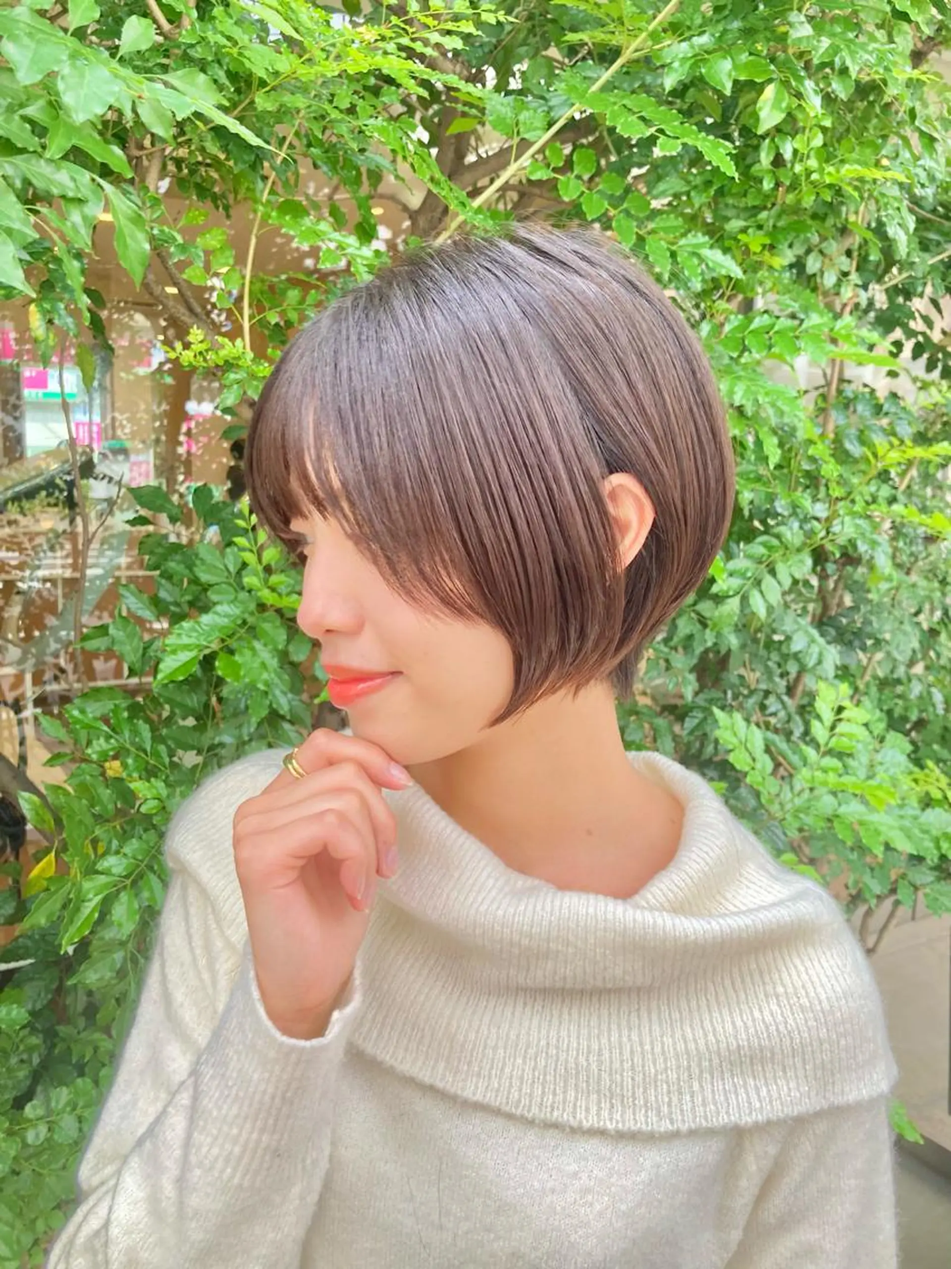 ショート ショートボブ 丸みショート ボブ ショートヘア aivee 吉祥寺所属・美髪矯正‎×髪質改善 任せて🤍Ko-taのヘアスタイル