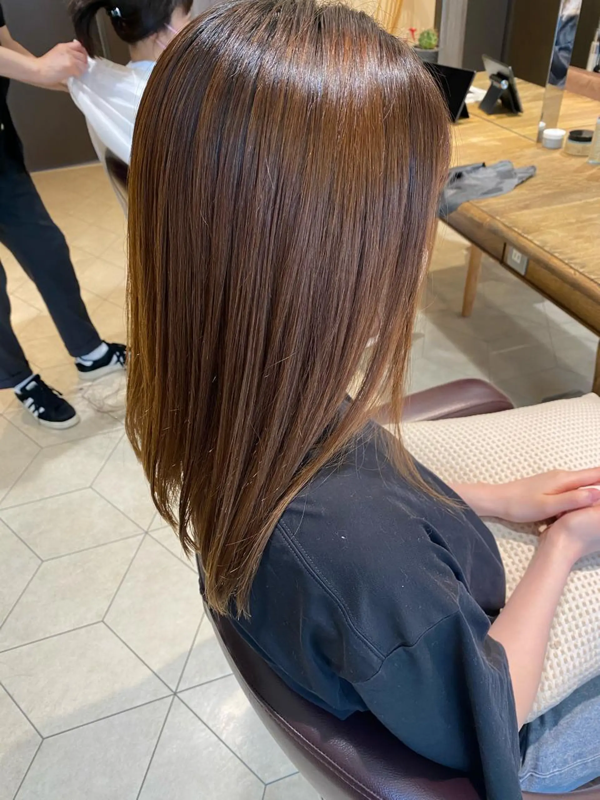 ミディアム トリートメント 大倉 未波のヘアスタイル