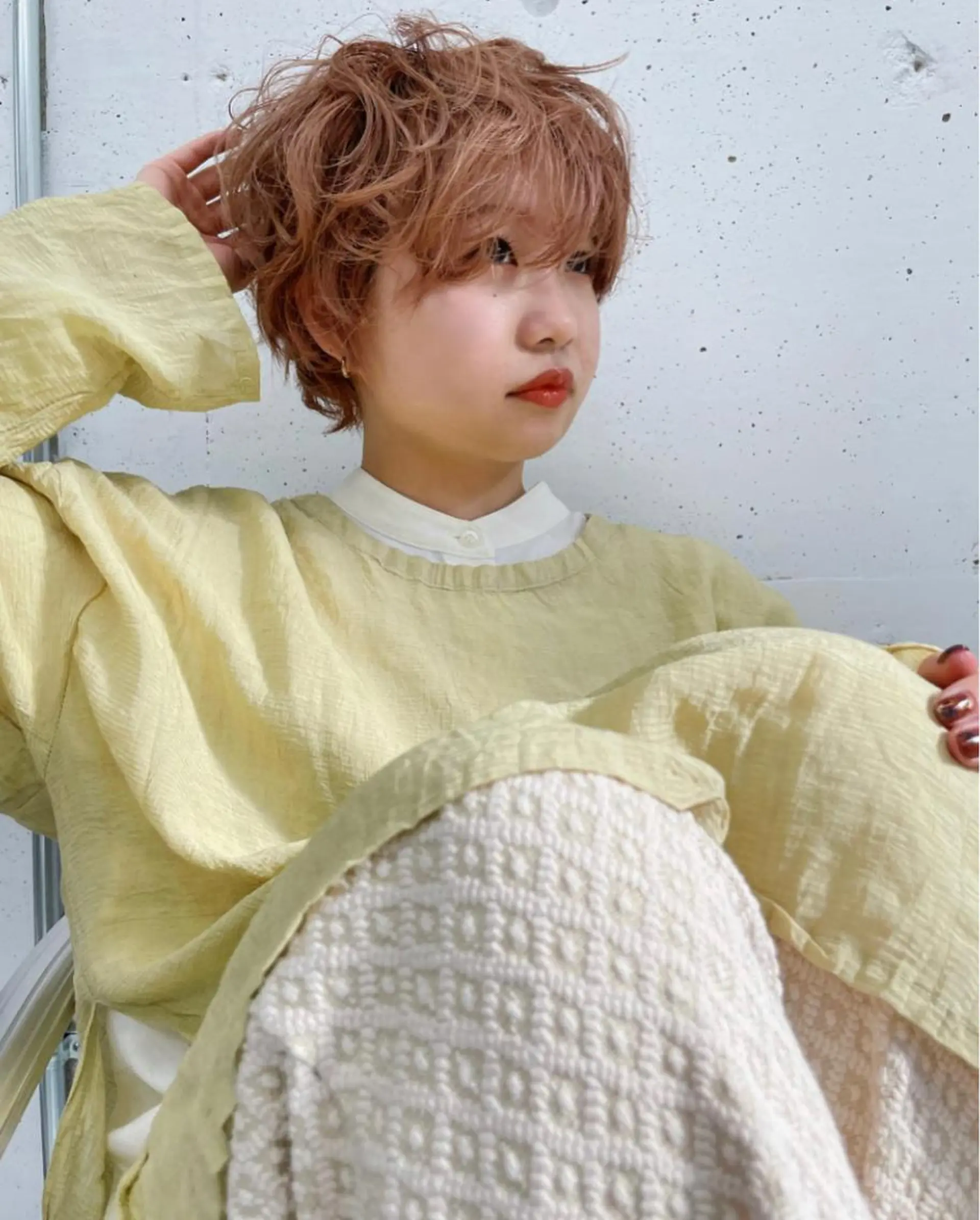 ショート カラー MUKU所属・fuka モデル募集のヘアスタイル