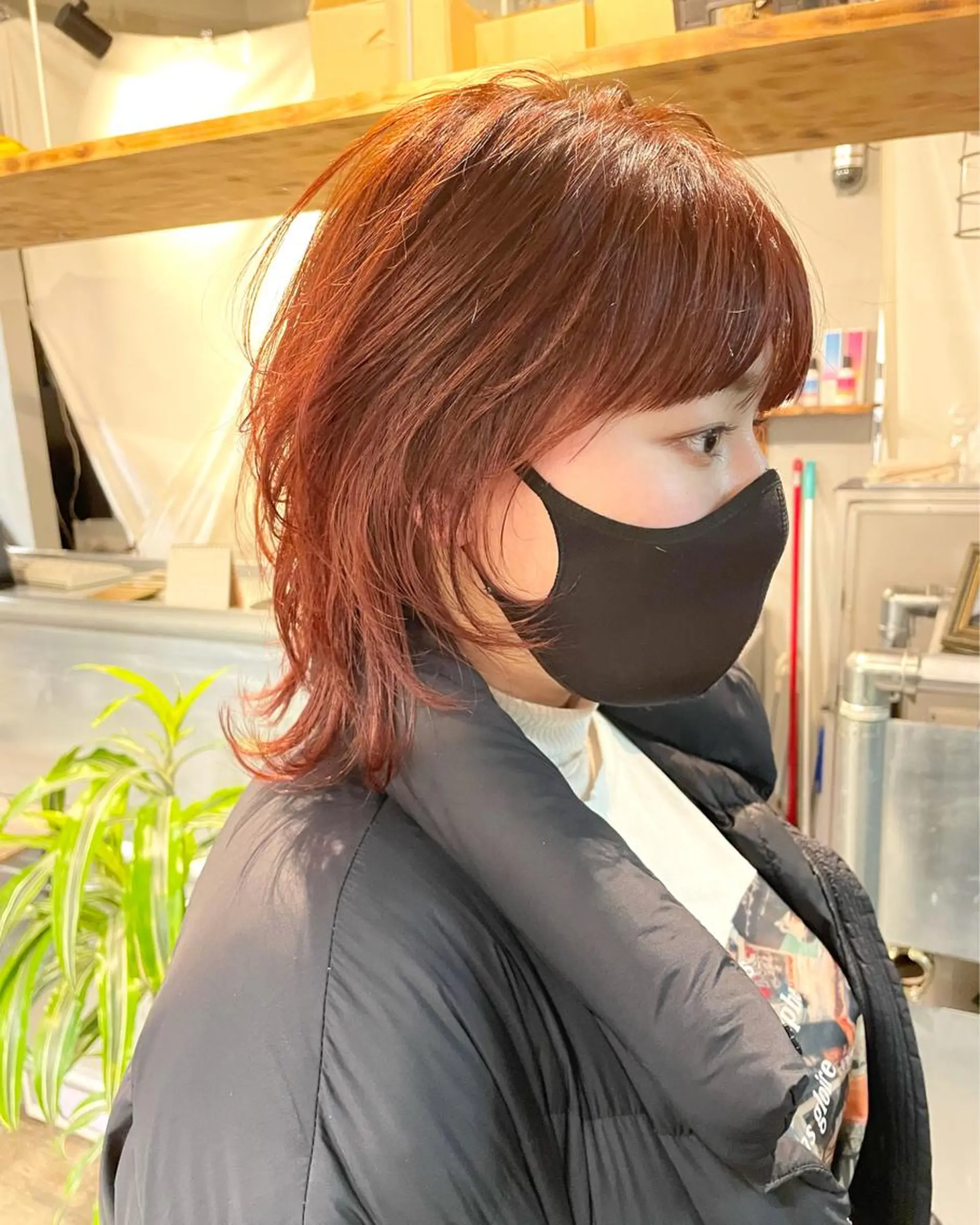 ショート カラー オレンジ ショートヘア ウルフカット 永田〈店長#レイヤー #ウルフ#ハイトーンのヘアスタイル