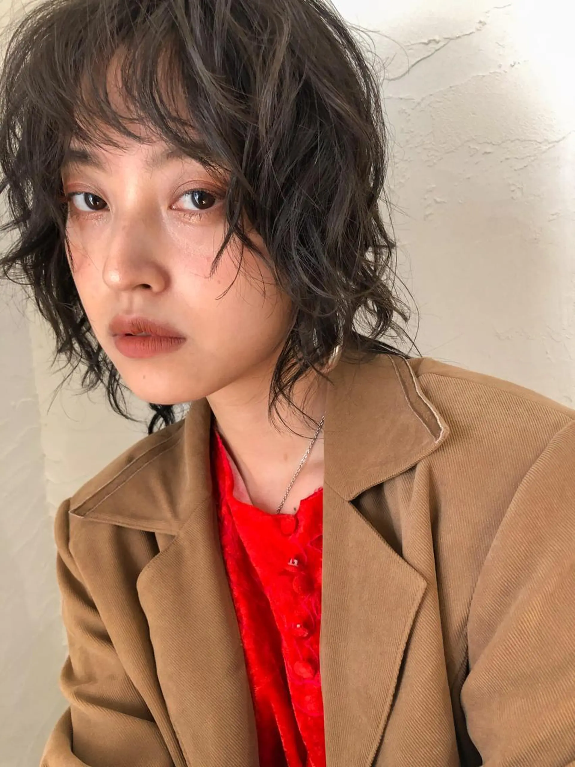 ミディアム rii-🩰 トレンド韓国ヘアのヘアスタイル